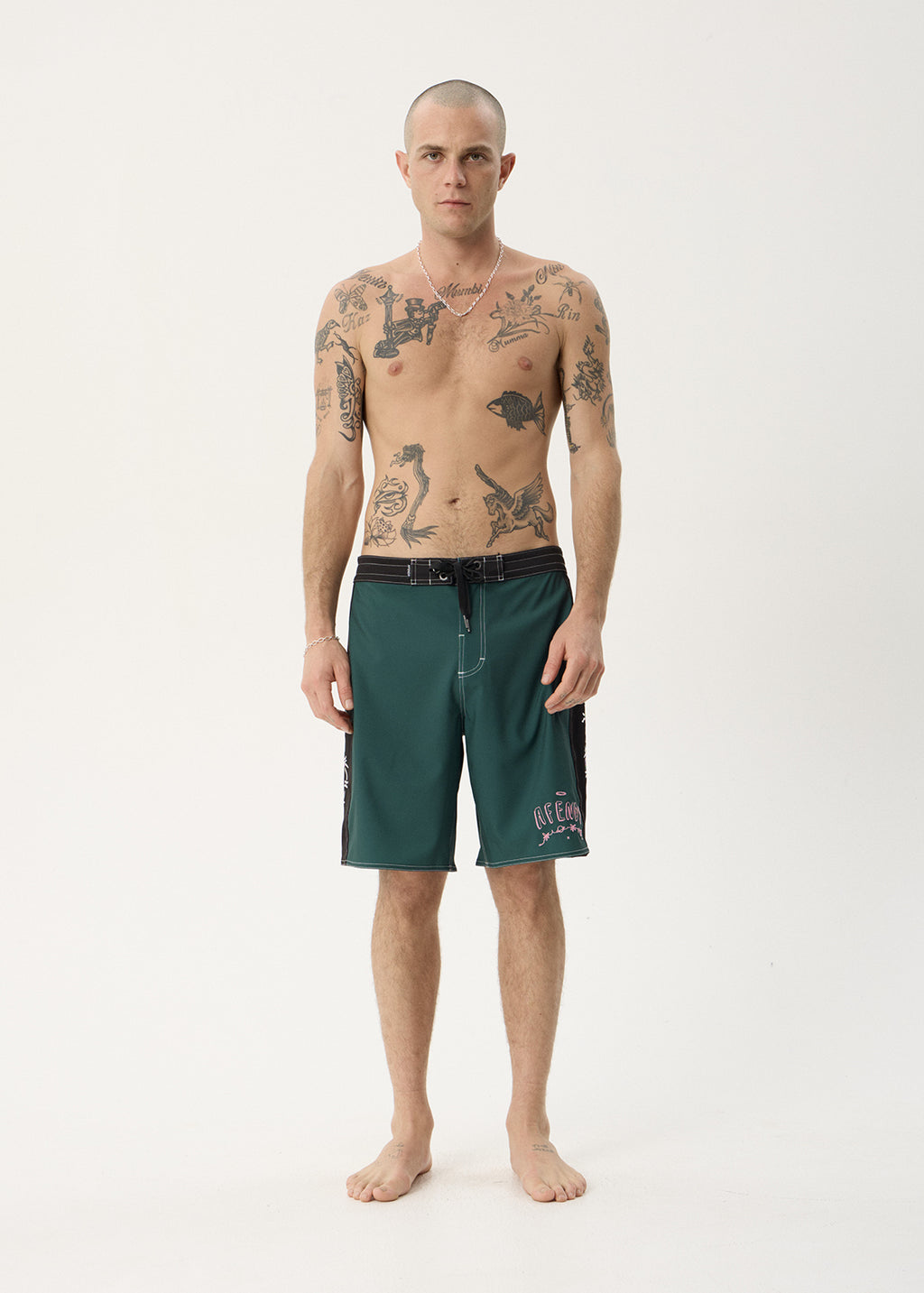 AFENDS Mens Activities - Surf Related V2 Boardshort 20" - Pine