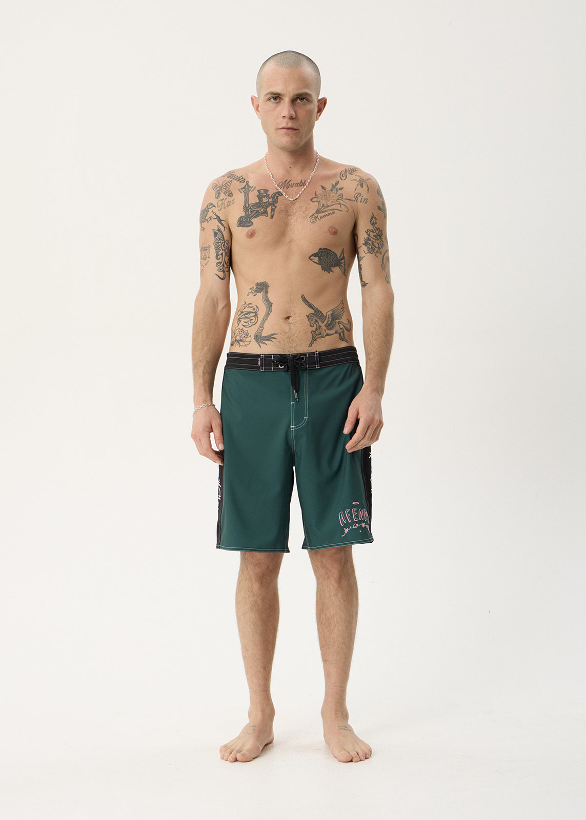 AFENDS Mens Activities - Surf Related V2 Boardshort 20" - Pine