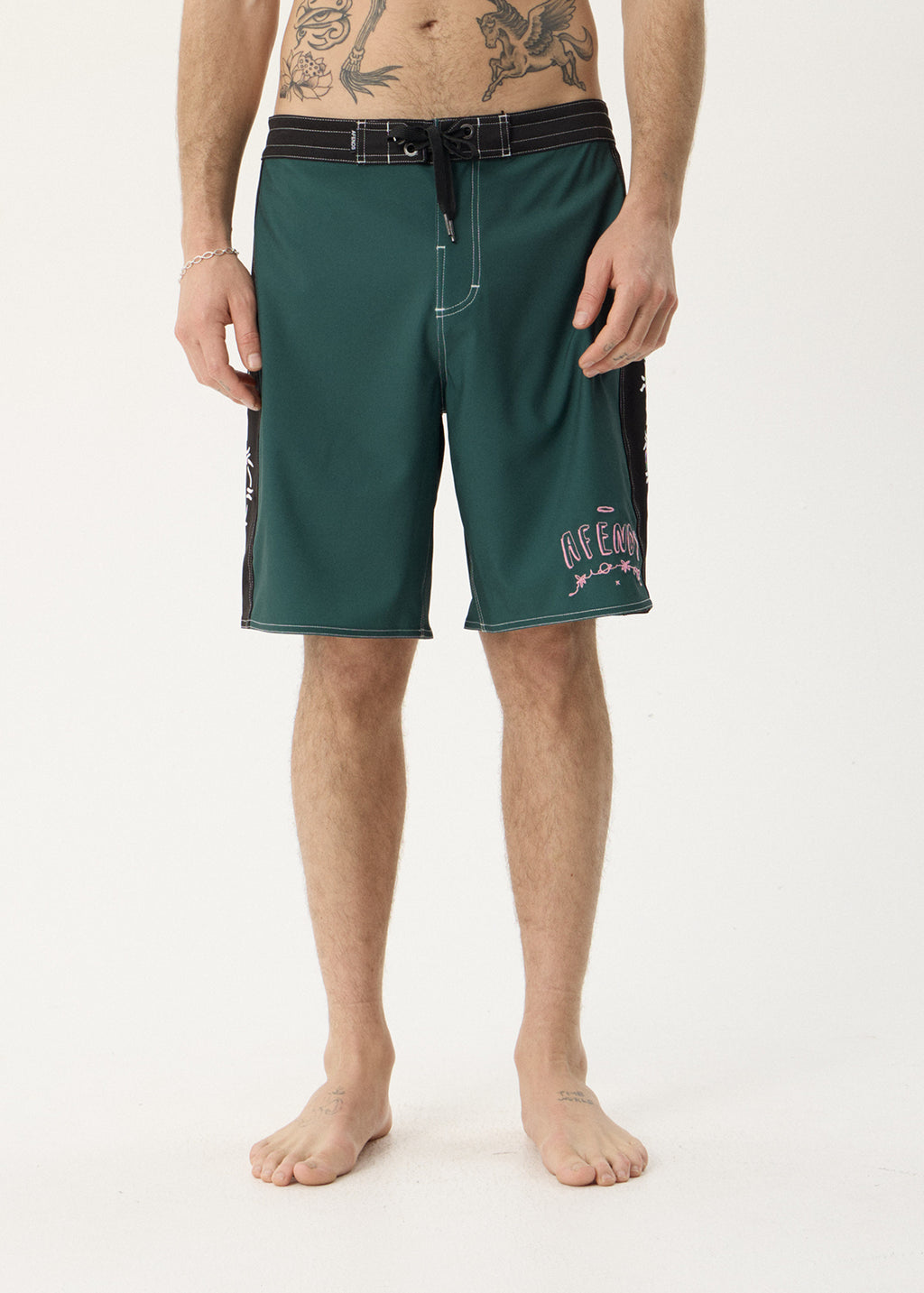 AFENDS Mens Activities - Surf Related V2 Boardshort 20" - Pine