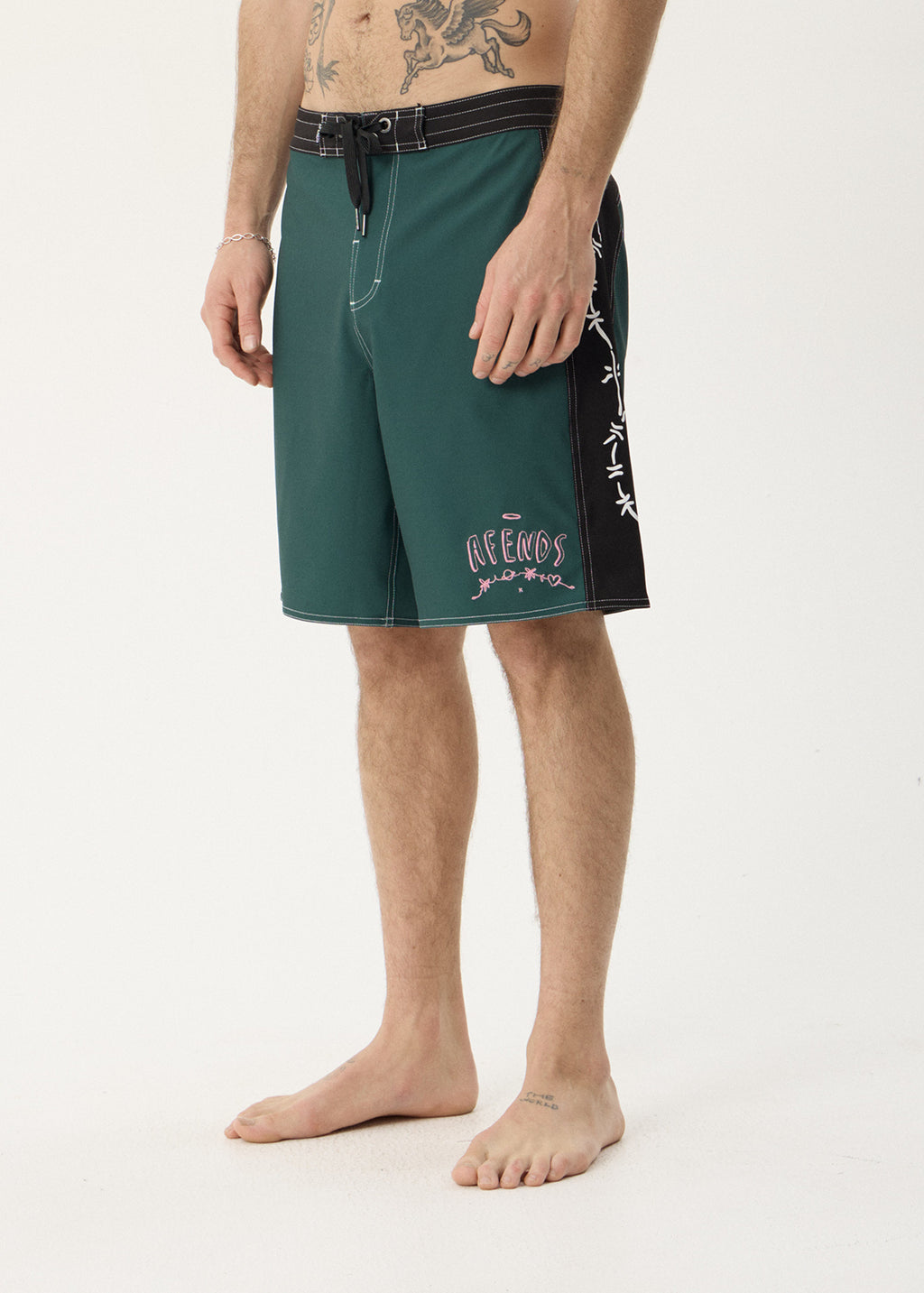 AFENDS Mens Activities - Surf Related V2 Boardshort 20" - Pine