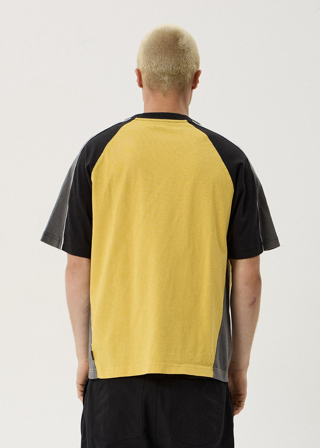 AFENDS Tallows - Panelled Raglan Tee - Mango