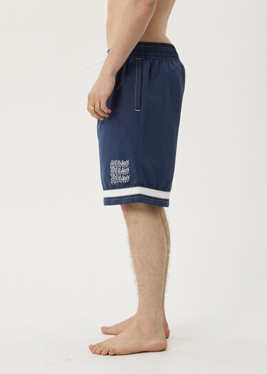 AFENDS Repetition - Cargo Swim Short 22" - Slate Blue
