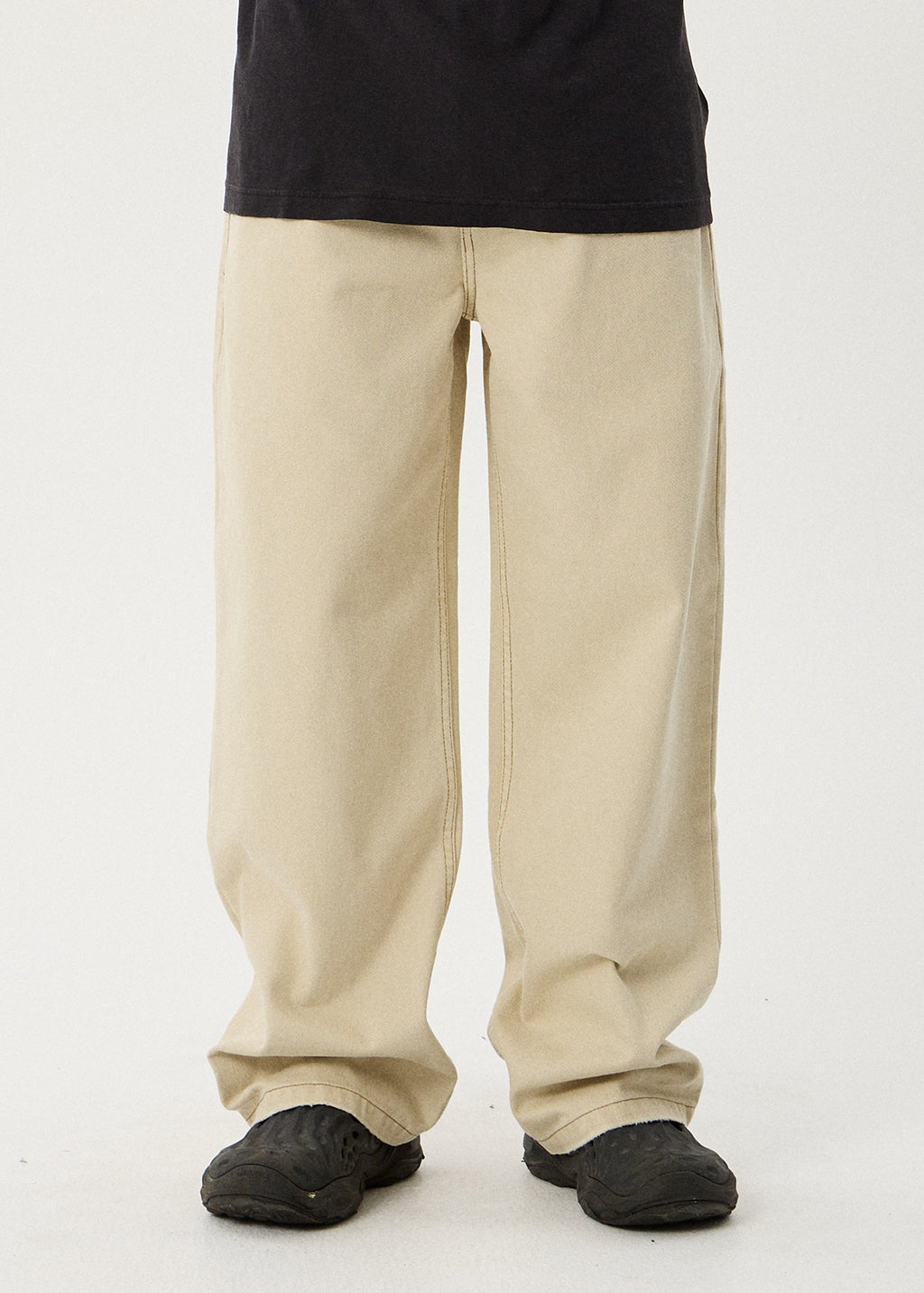 AFENDS Aged Pablo - Denim Baggy Fit Jean - Vintage Sand