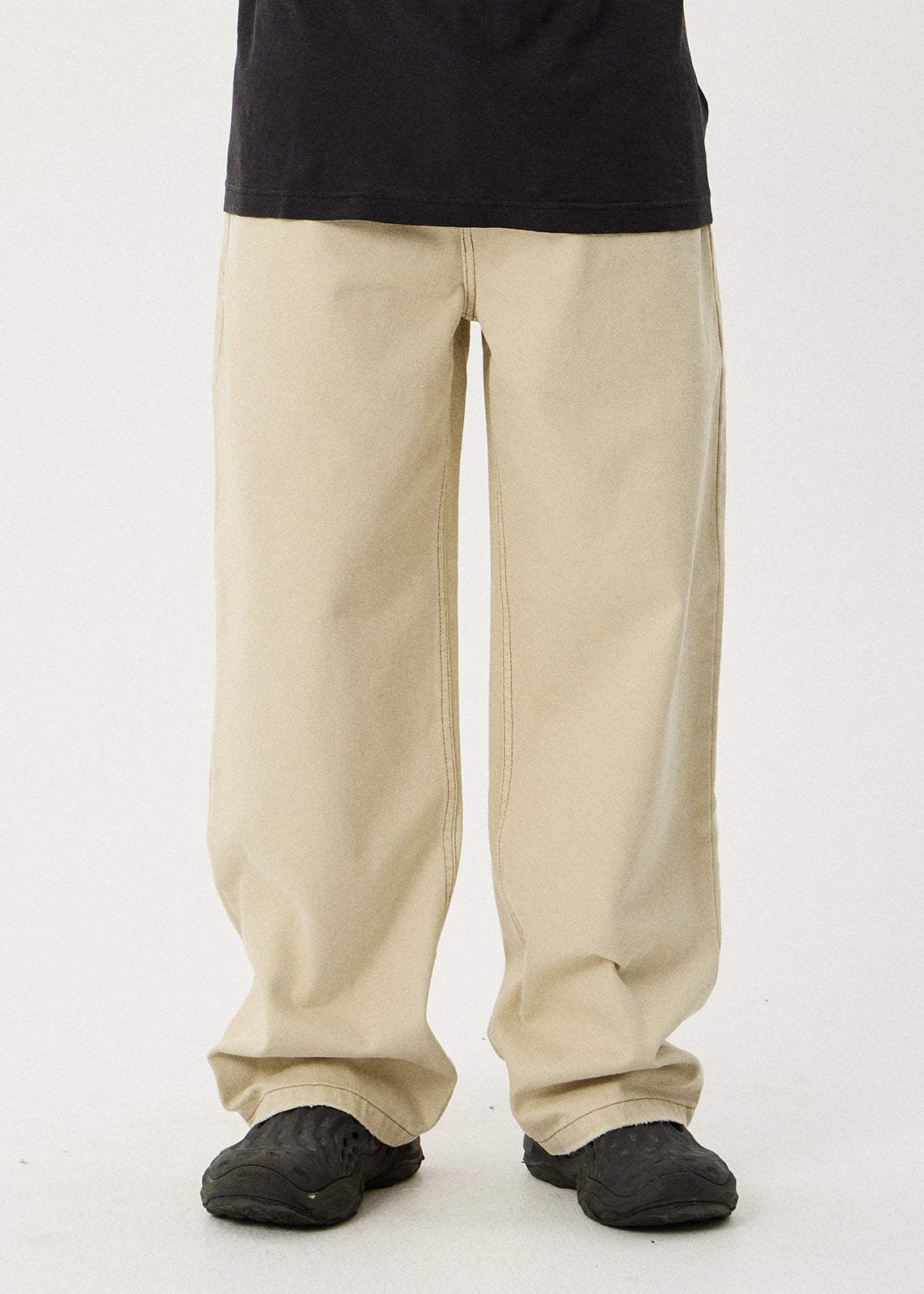 AFENDS Aged Pablo - Denim Baggy Fit Jean - Vintage Sand