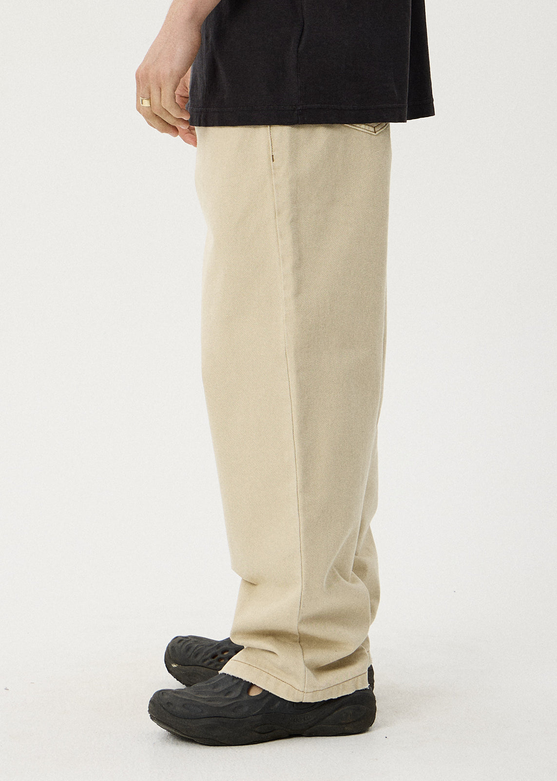 AFENDS Aged Pablo - Denim Baggy Fit Jean - Vintage Sand