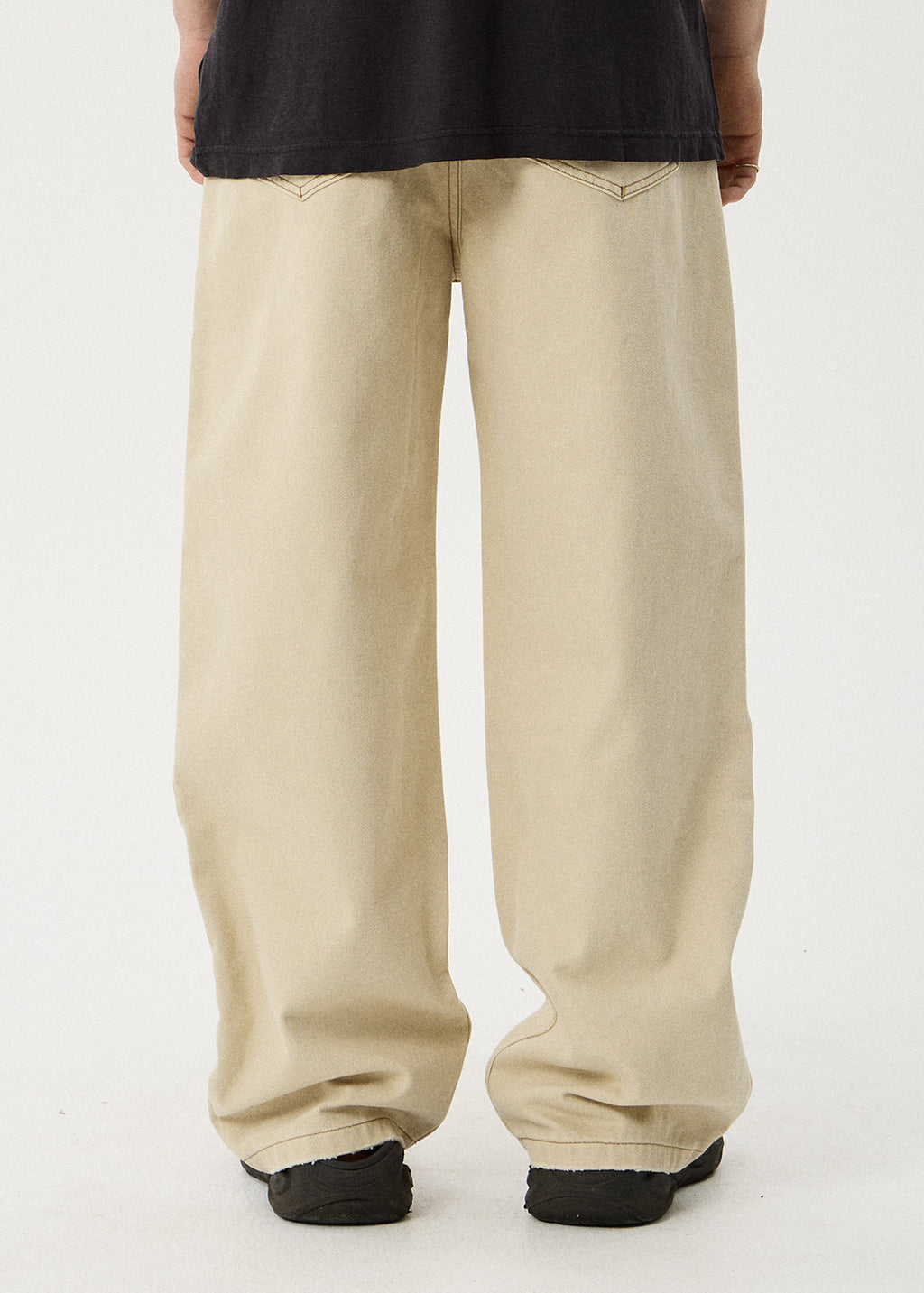 AFENDS Aged Pablo - Denim Baggy Fit Jean - Vintage Sand
