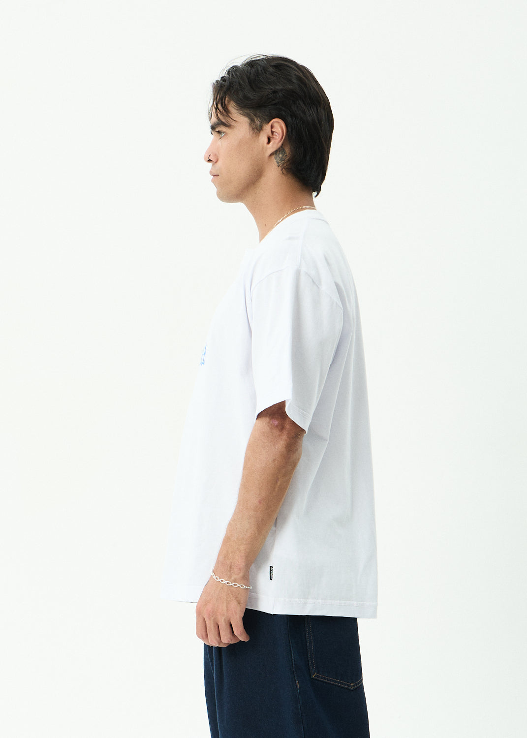 AFENDS Mirror - Heavyweight Boxy Tee - White