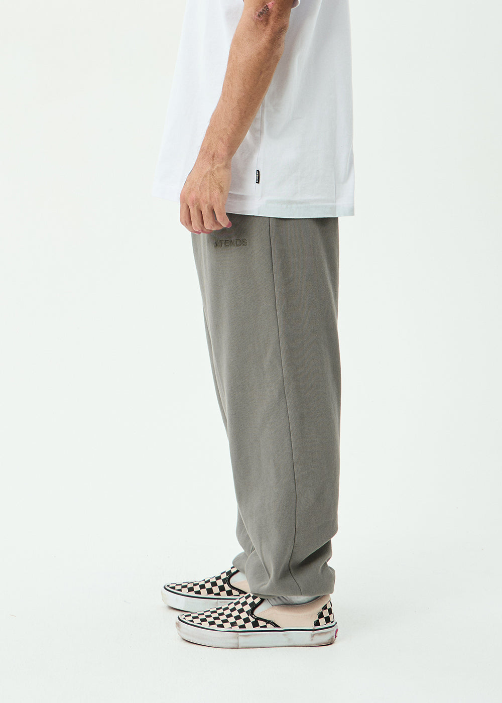 AFENDS Mens Genesis - Track Pant - Washed Sycamore