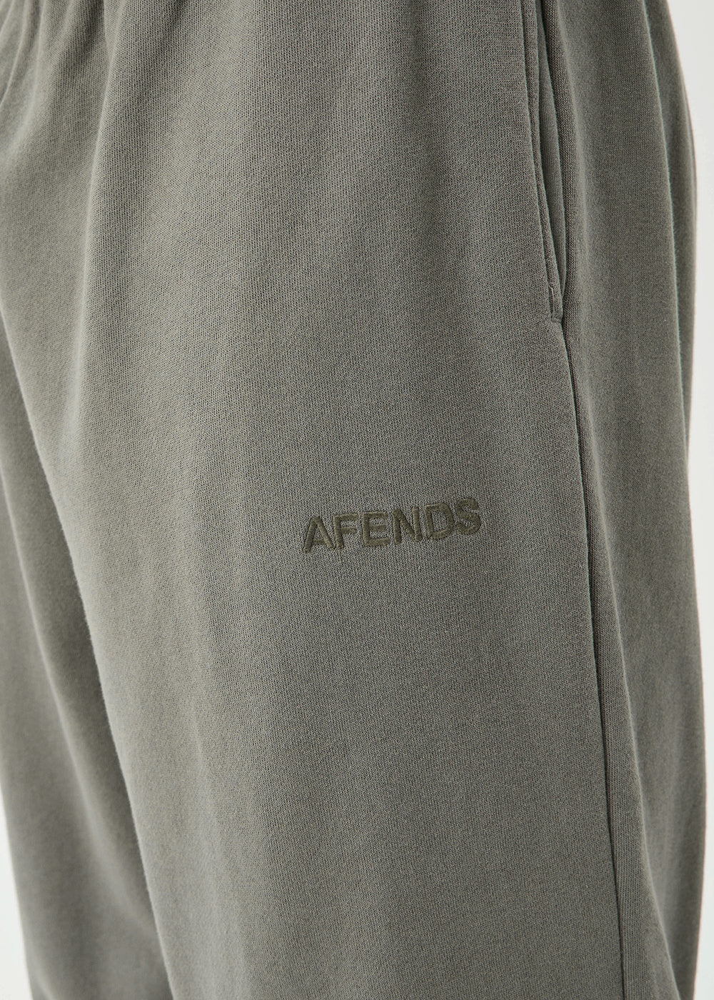 AFENDS Mens Genesis - Track Pant - Washed Sycamore