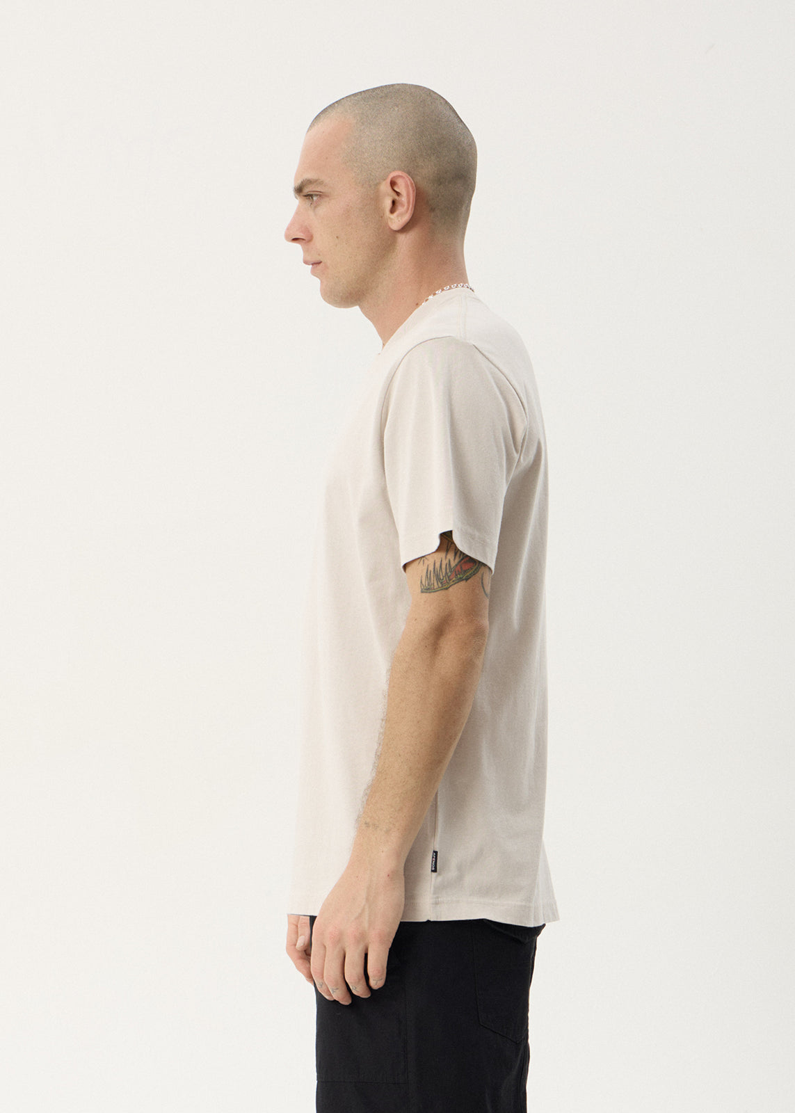 AFENDS Mens Anniversary - Retro Tee - Moonbeam
