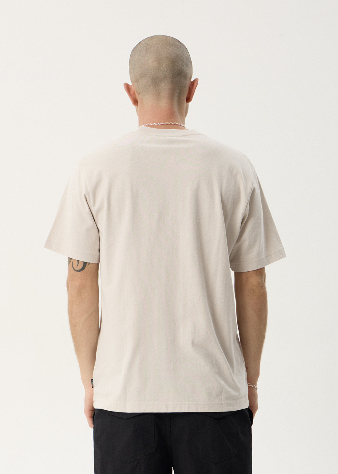 AFENDS Mens Anniversary - Retro Tee - Moonbeam