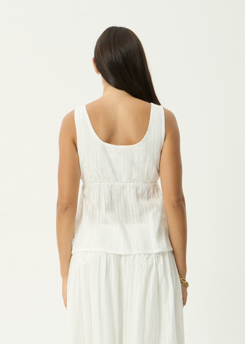 AFENDS Cherie - Tie Top - White