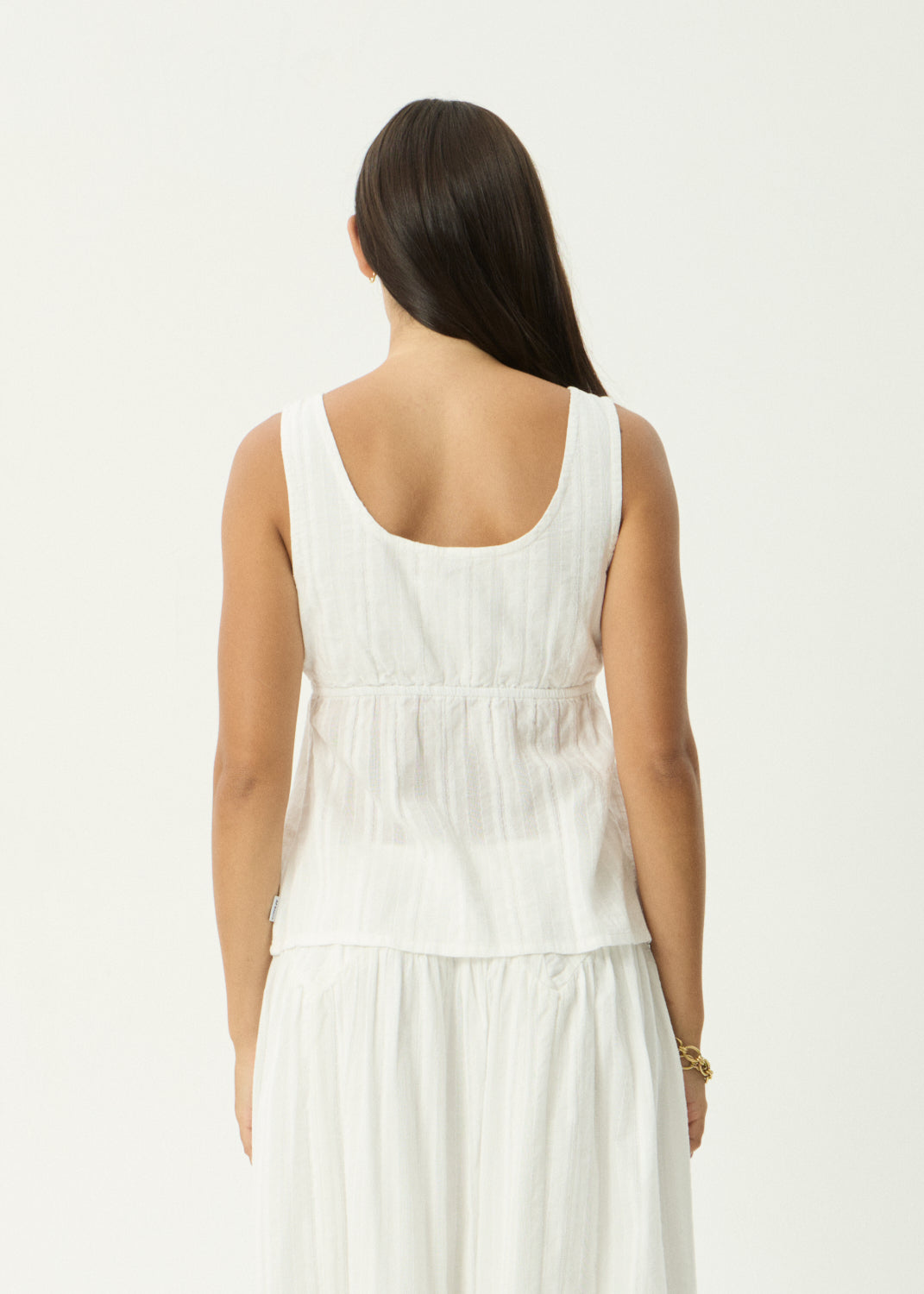 AFENDS Cherie - Tie Top - White
