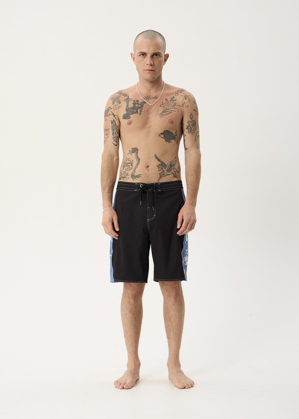 AFENDS Mens Spiritual - Surf Related V2 Boardshort 20" - Black