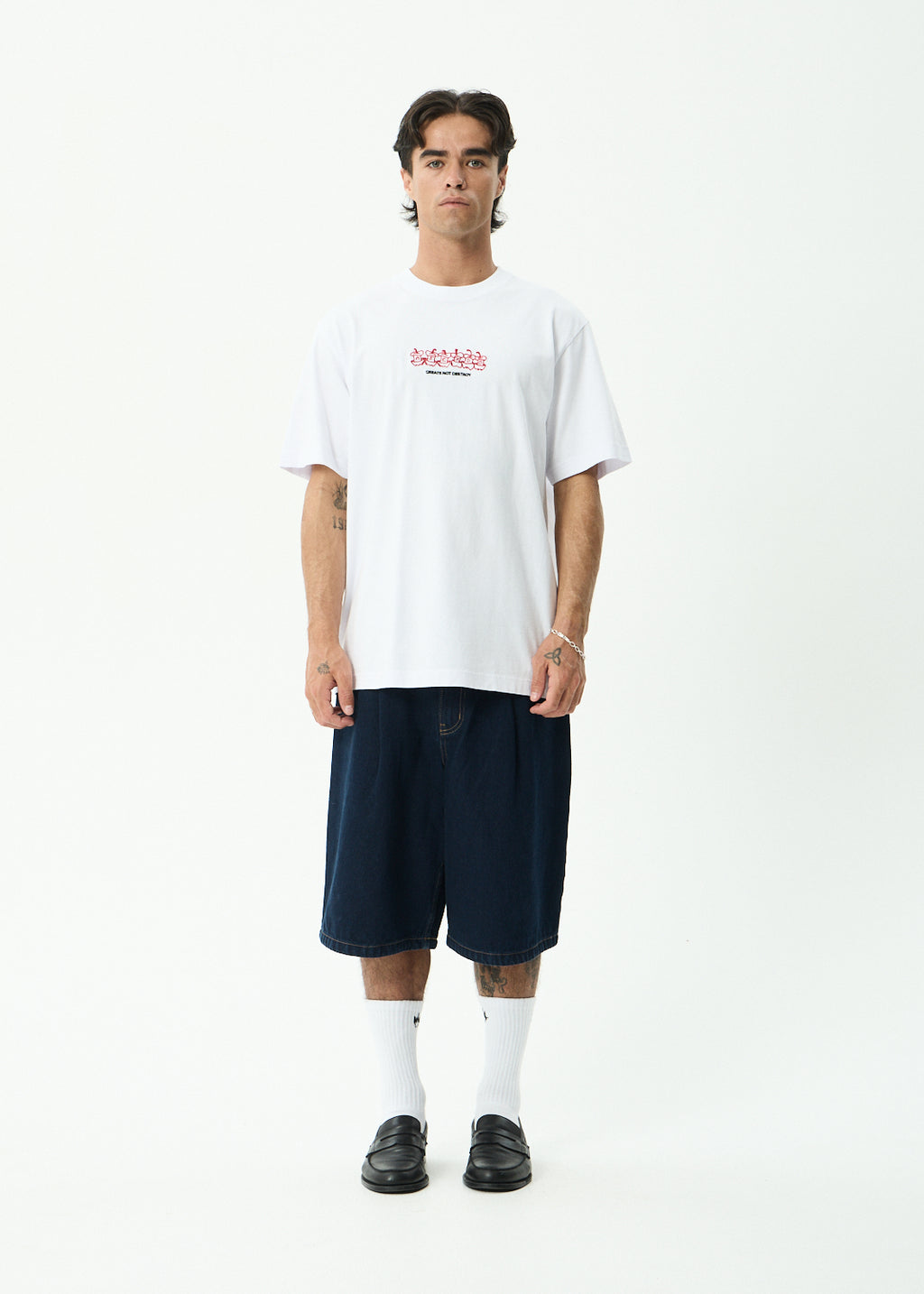 AFENDS Core - Retro Tee - White