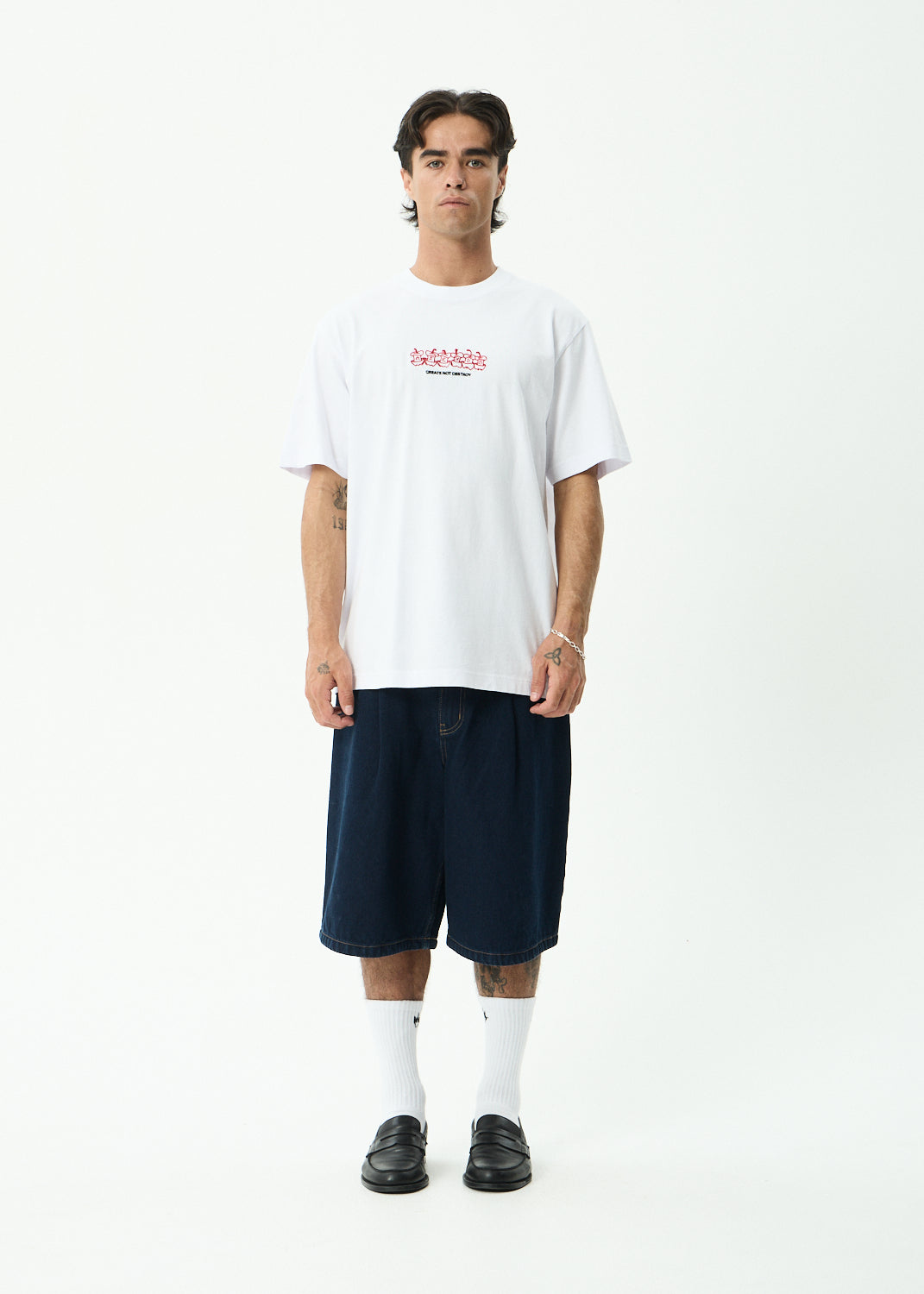 AFENDS Core - Retro Tee - White
