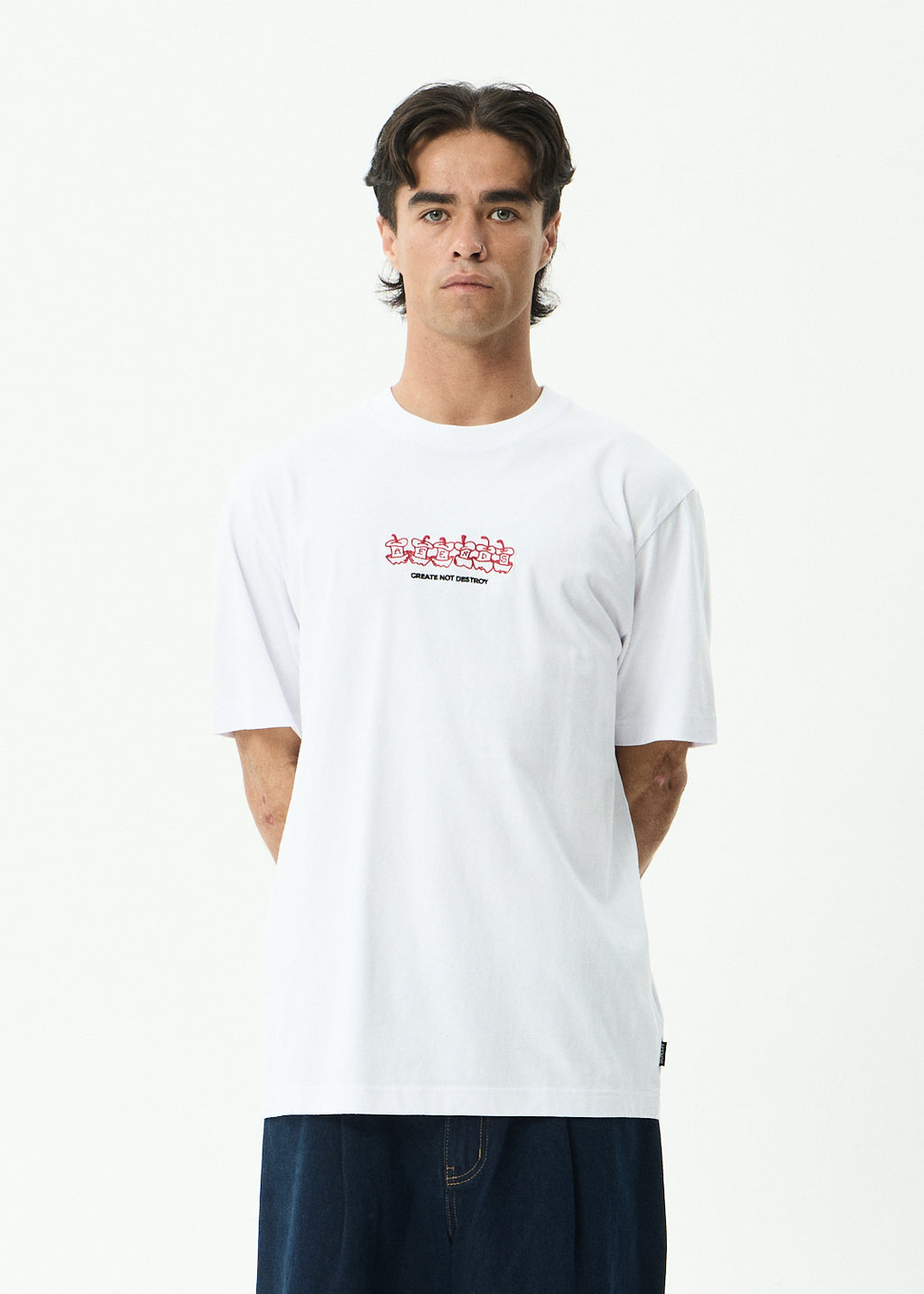 AFENDS Core - Retro Tee - White