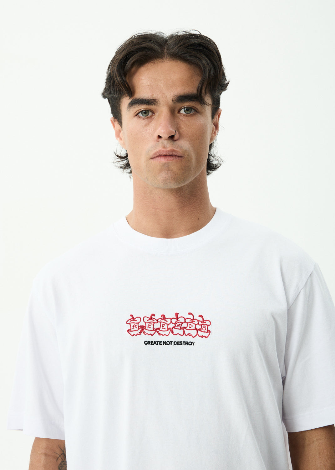 AFENDS Core - Retro Tee - White