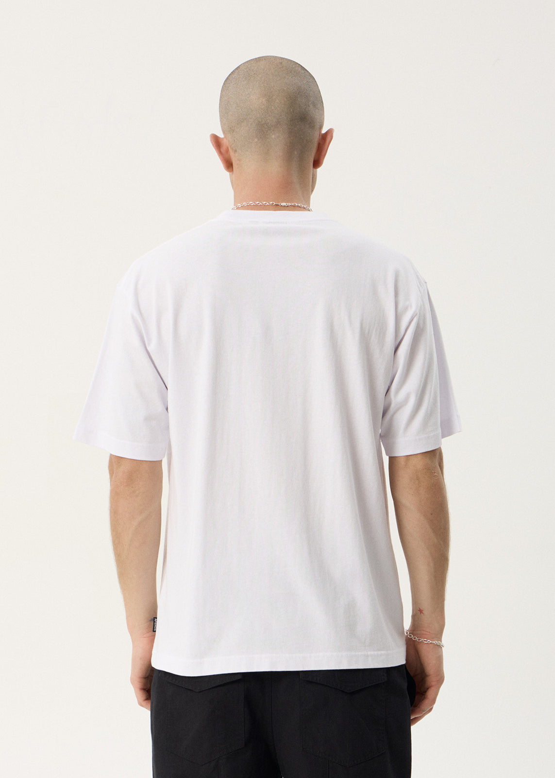 AFENDS Mens Stick Em Up - Boxy Tee - White