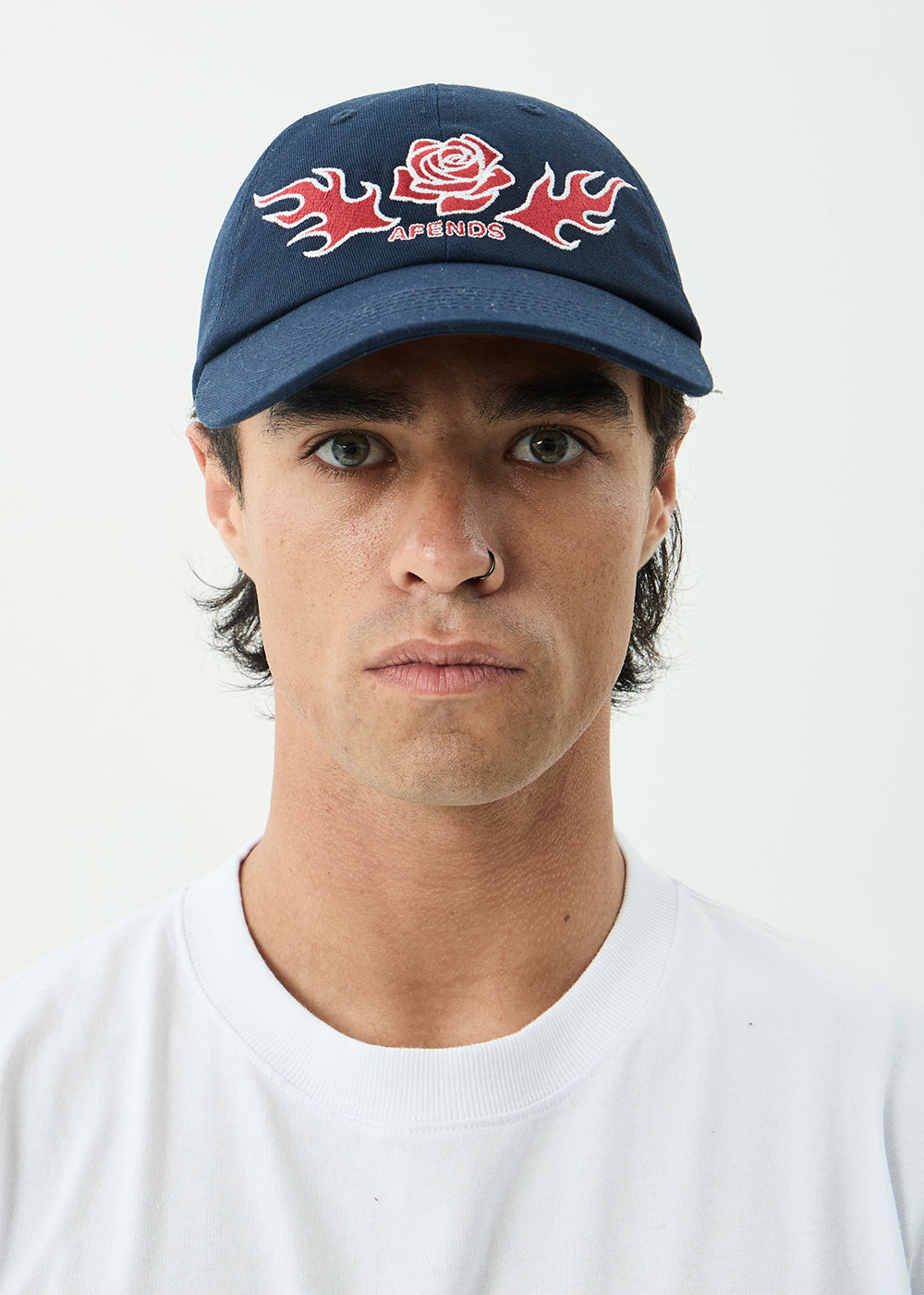 AFENDS Womens Desert Rose - Panelled Cap - Navy