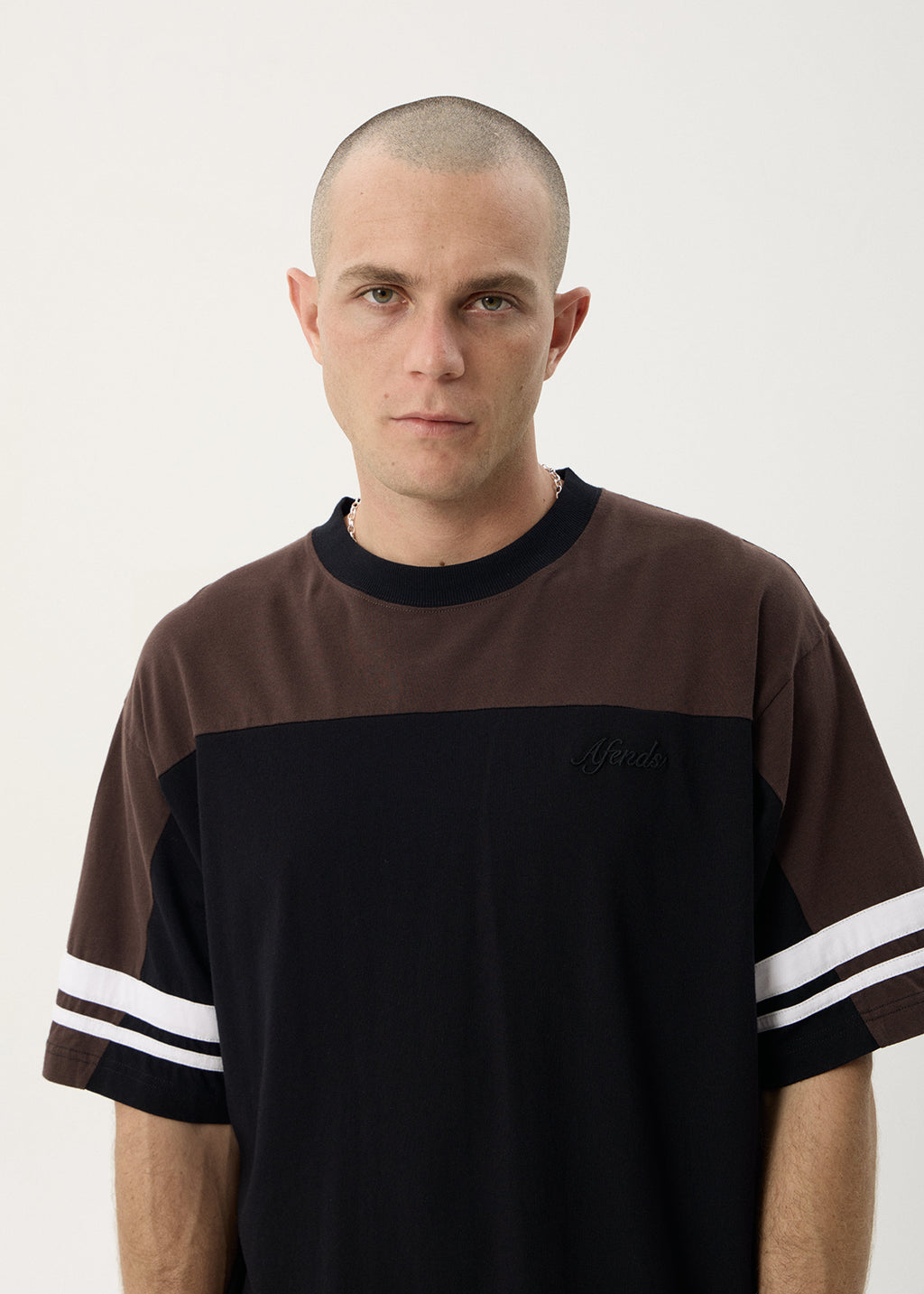 AFENDS Mens Origin - Boxy Vintage Tee - Black