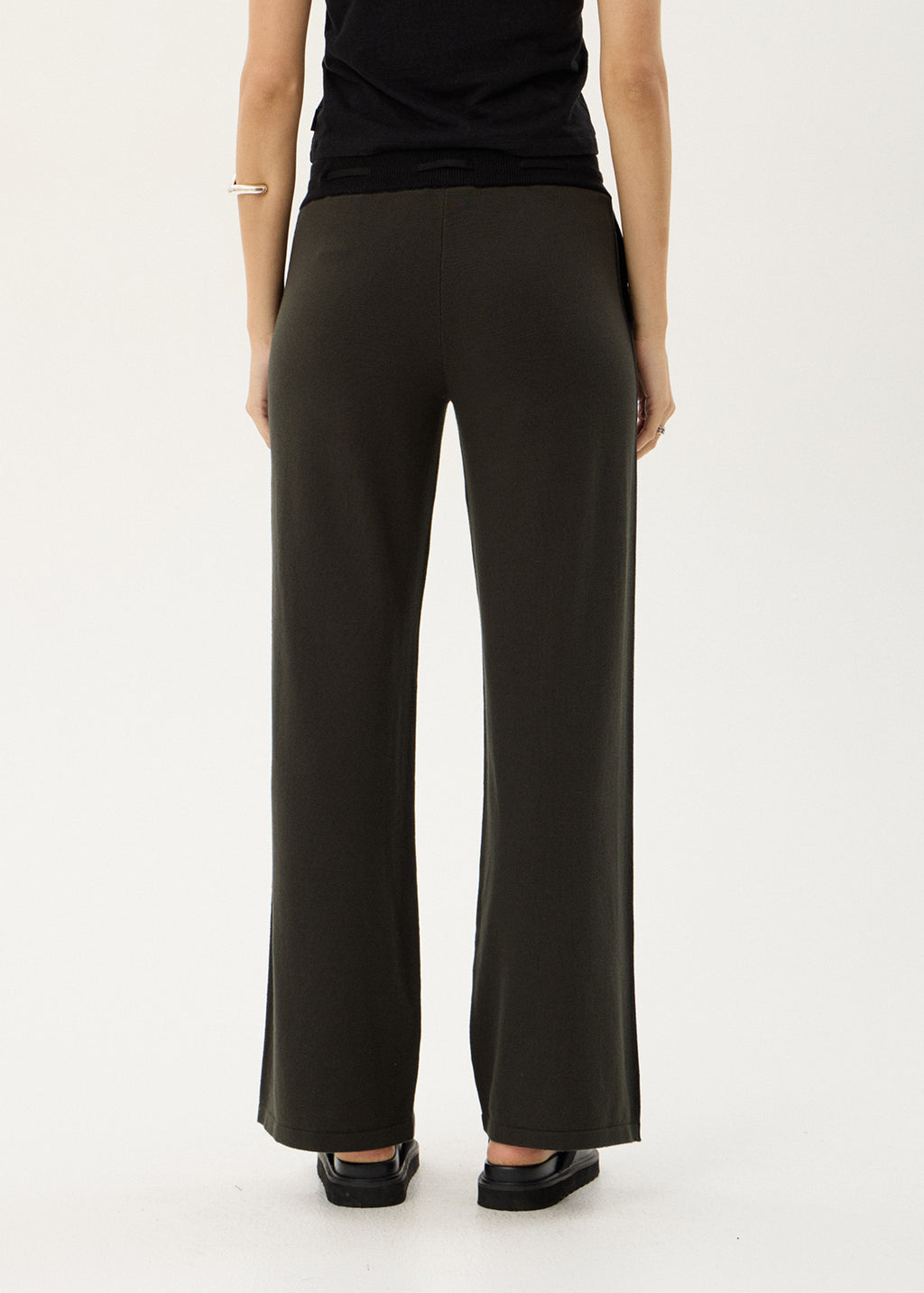 AFENDS Womens Emery - Knit Pants - Thyme