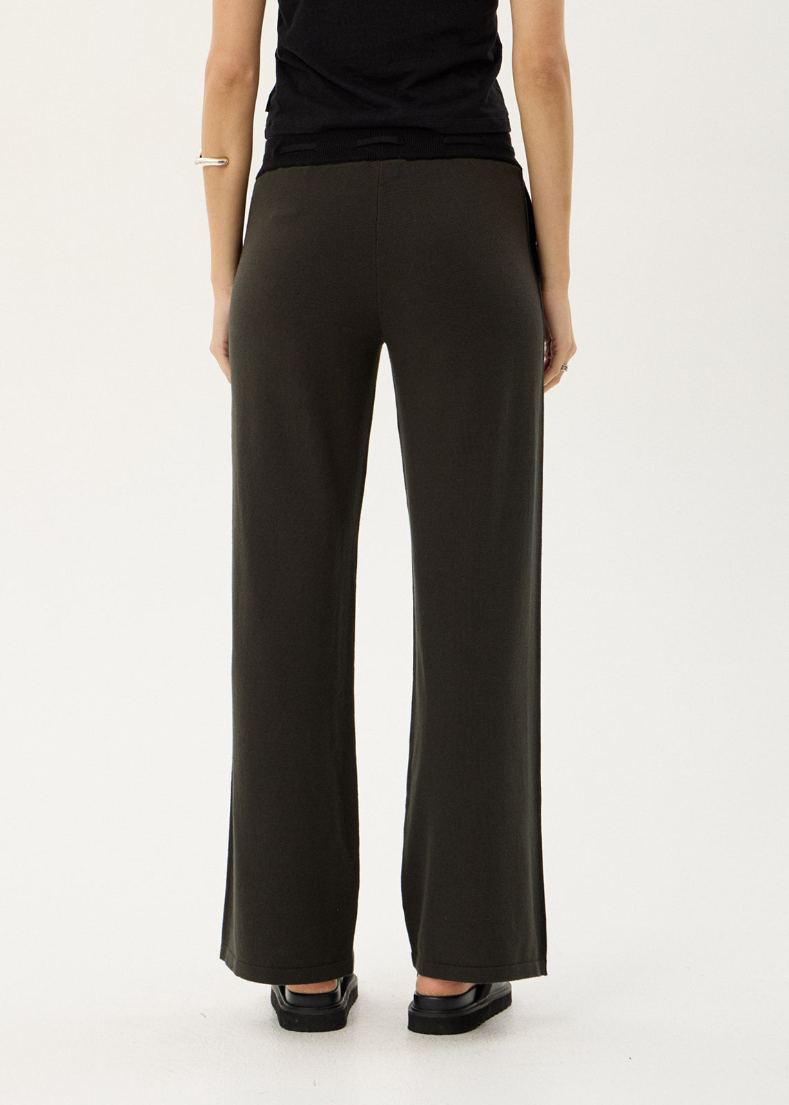 AFENDS Womens Emery - Knit Pants - Thyme