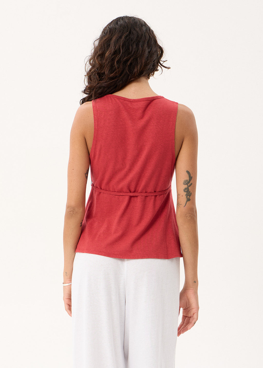 AFENDS Tiara - Wrap Top - Vintage Cherry