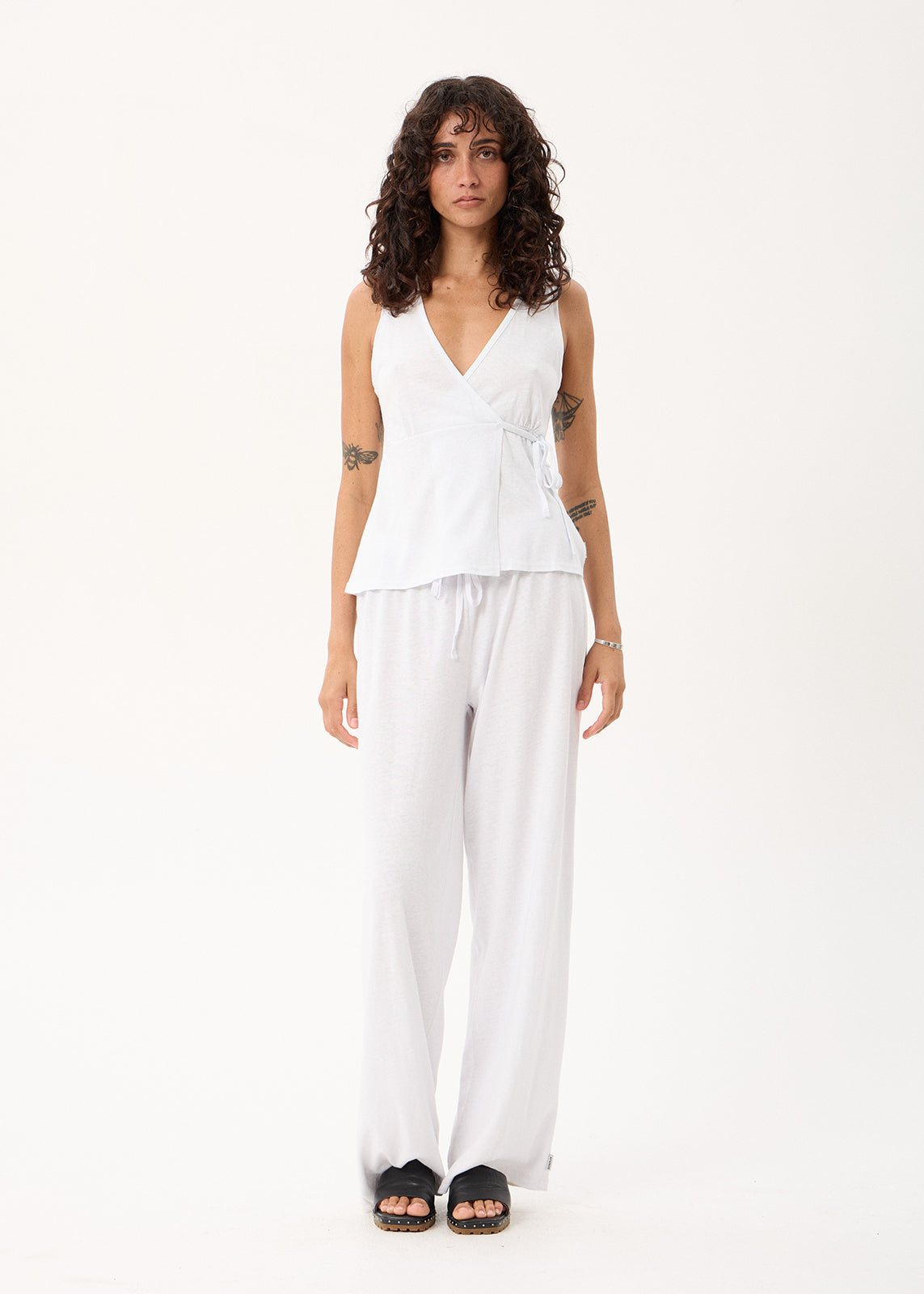 AFENDS Tiara - Wrap Top - White
