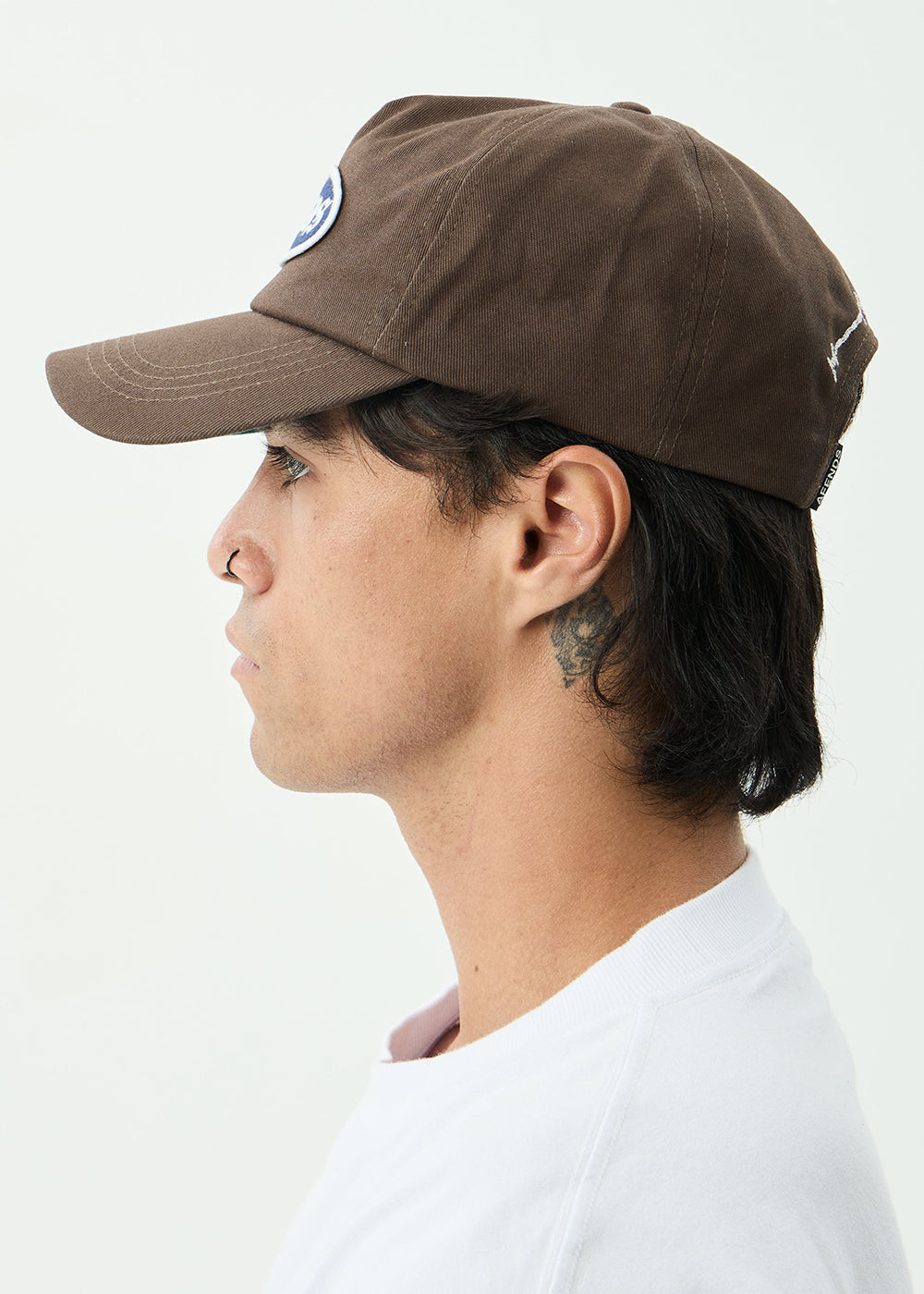 AFENDS Mens Summit - Five Panel Cap - Coffee
