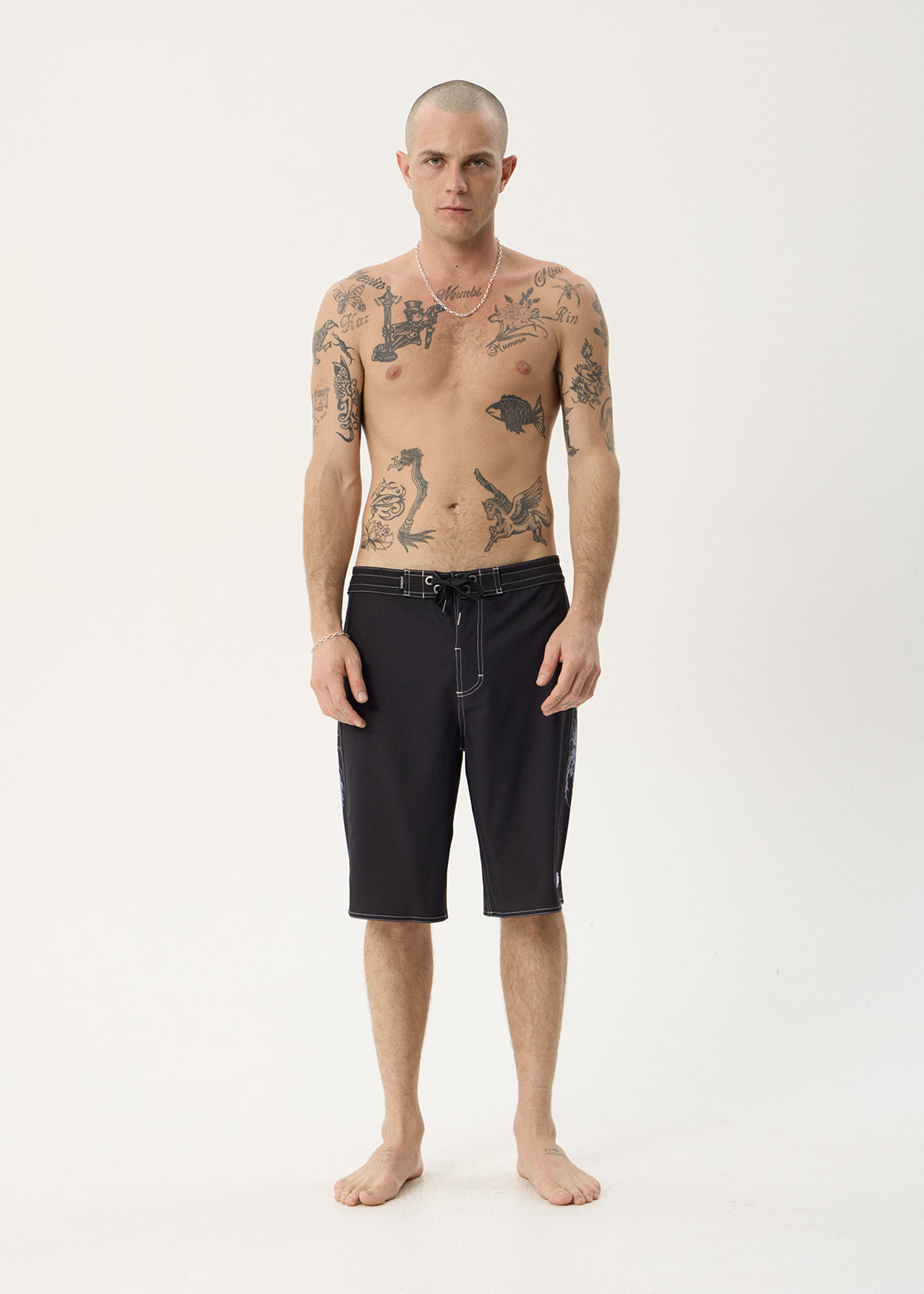 AFENDS Mens Scorpius - Surf Related V2 Boardshort 22" - Black