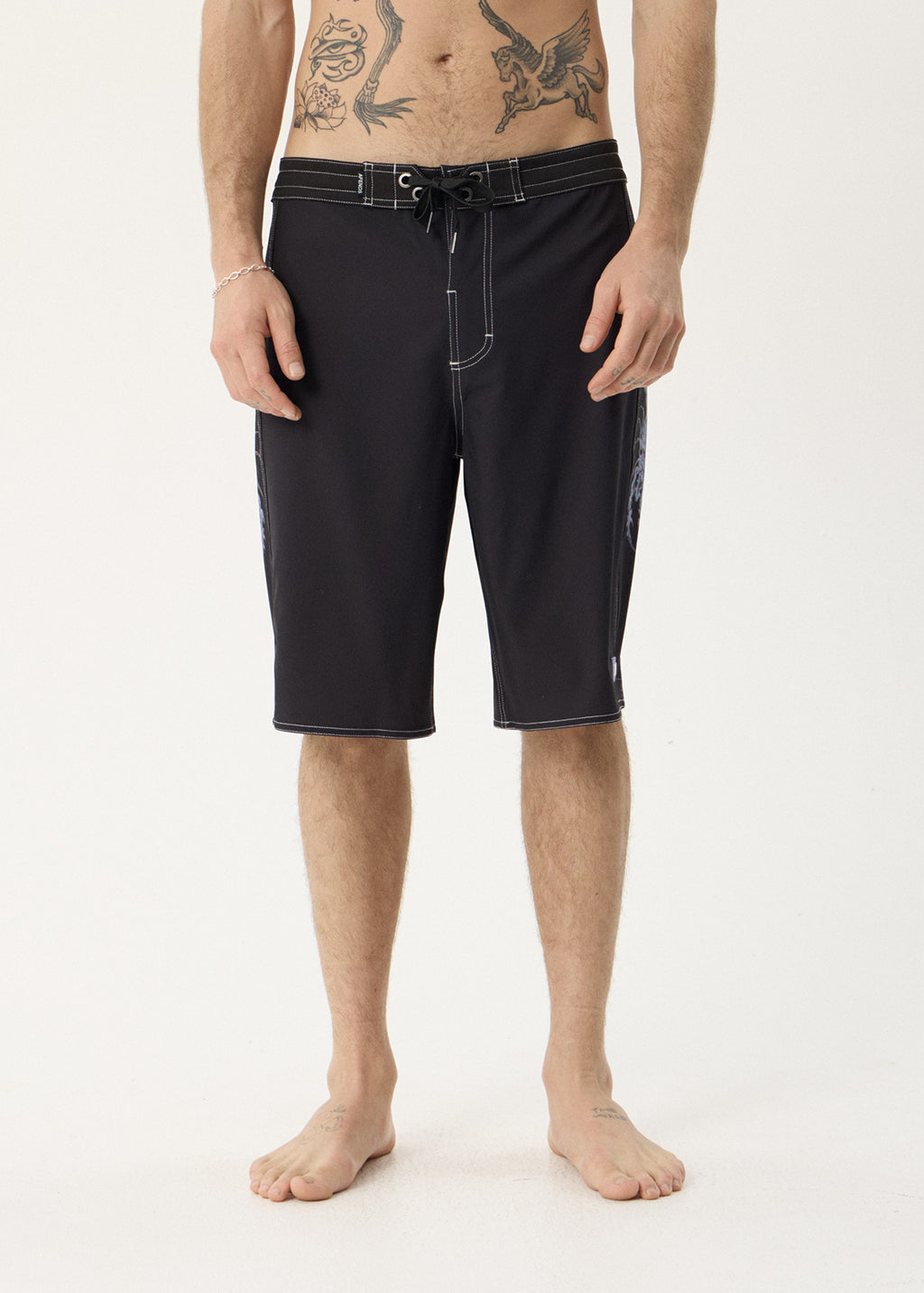 AFENDS Mens Scorpius - Surf Related V2 Boardshort 22" - Black