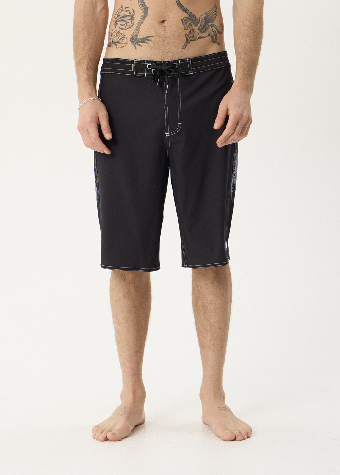 AFENDS Mens Scorpius - Surf Related V2 Boardshort 22" - Black