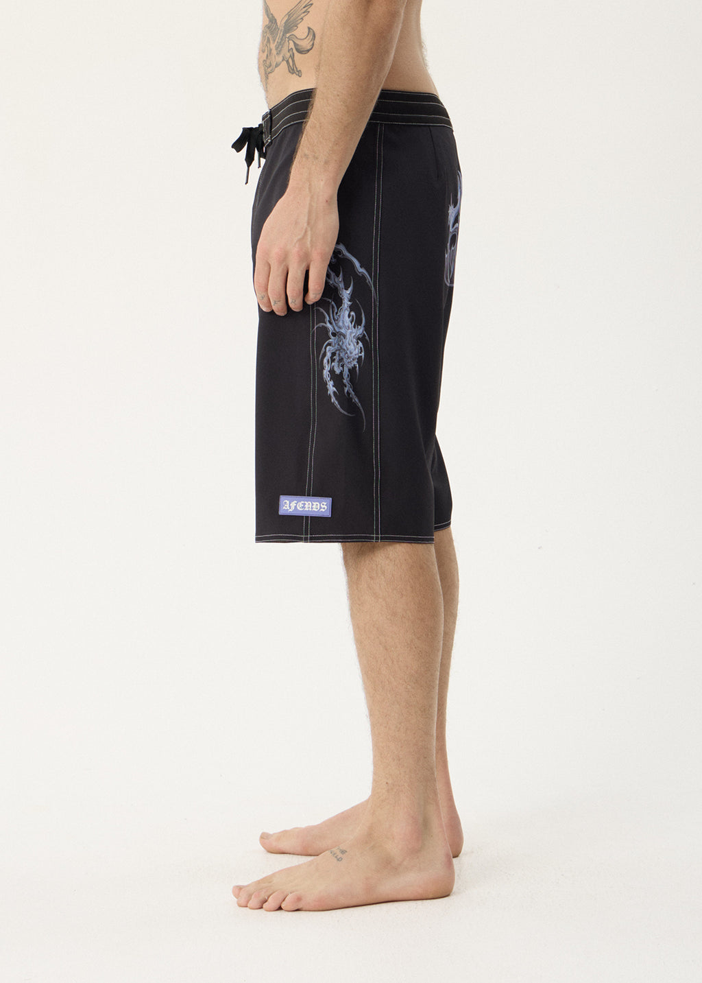 AFENDS Mens Scorpius - Surf Related V2 Boardshort 22" - Black