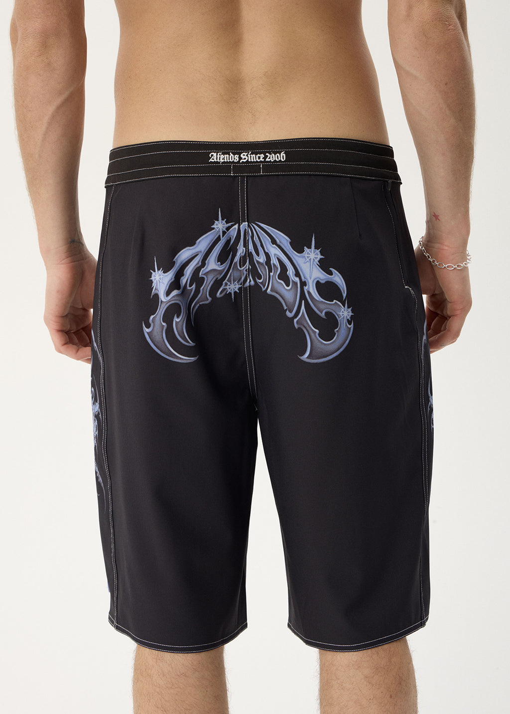 AFENDS Mens Scorpius - Surf Related V2 Boardshort 22" - Black