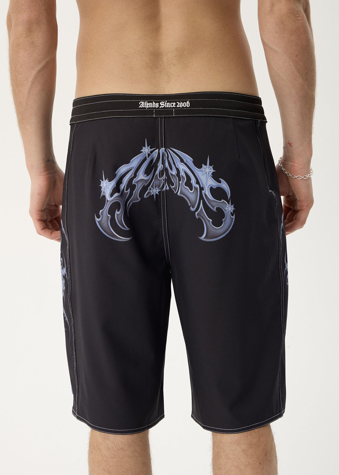 AFENDS Mens Scorpius - Surf Related V2 Boardshort 22" - Black
