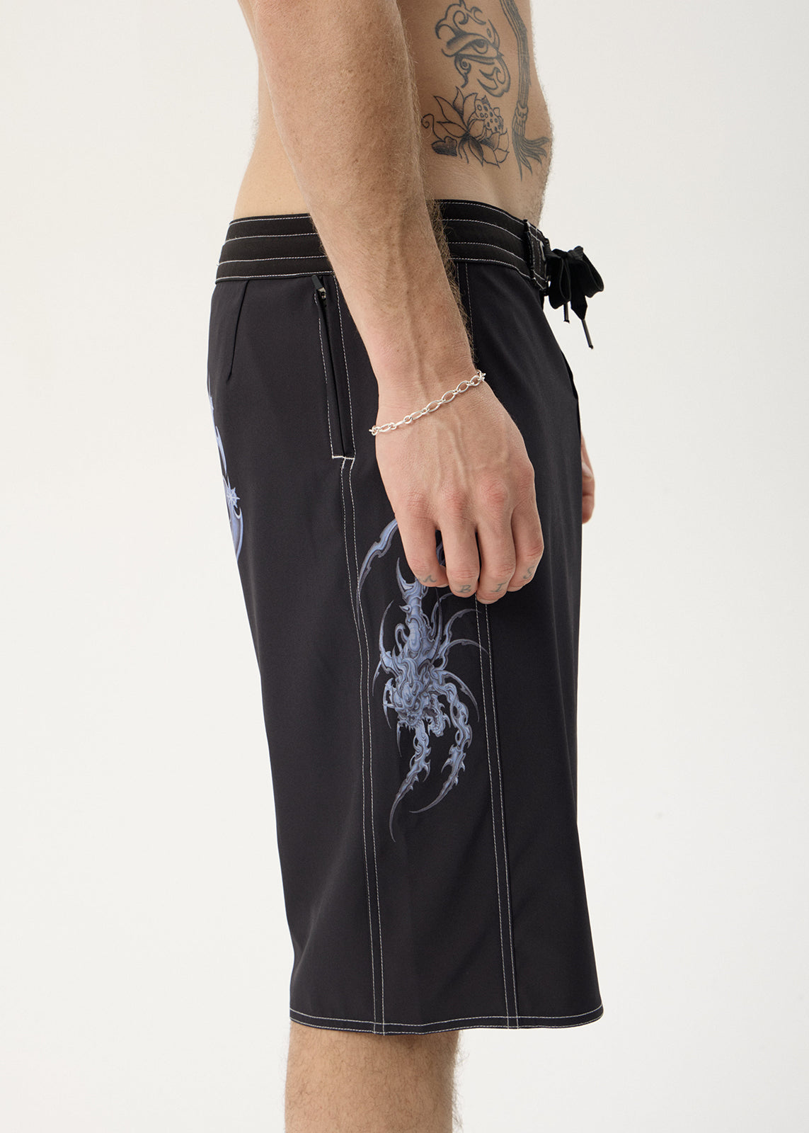 AFENDS Mens Scorpius - Surf Related V2 Boardshort 22" - Black