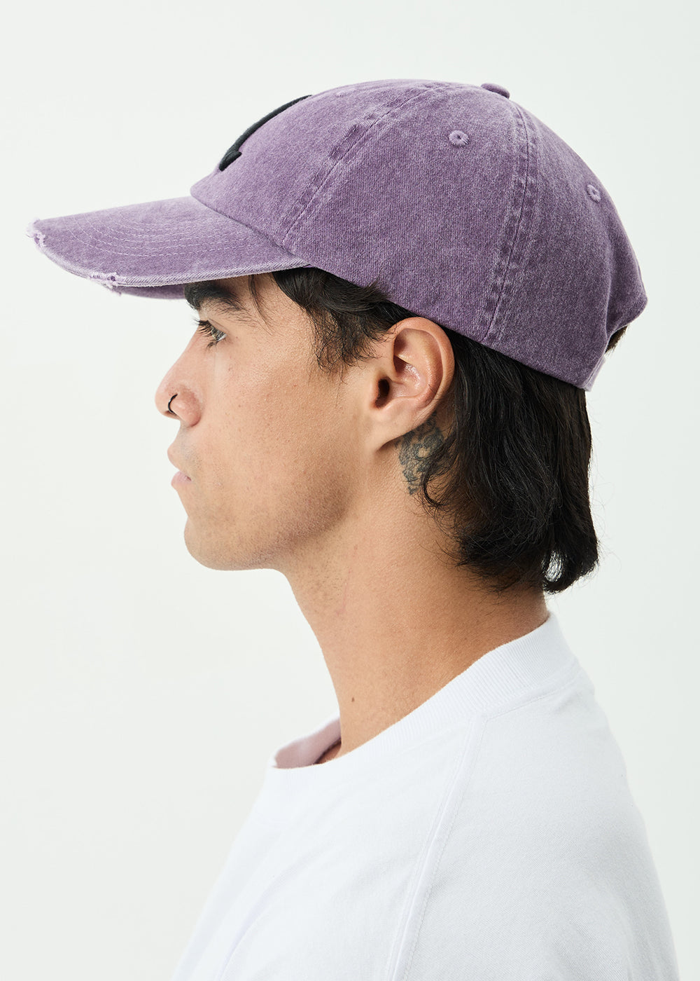 AFENDS Mens Ayy - Six Panel Cap - Vintage Aubergine