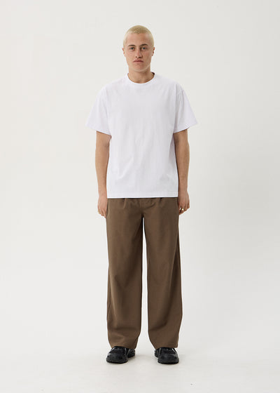 AFENDS Mens Pablo - Baggy Pant - Fossil