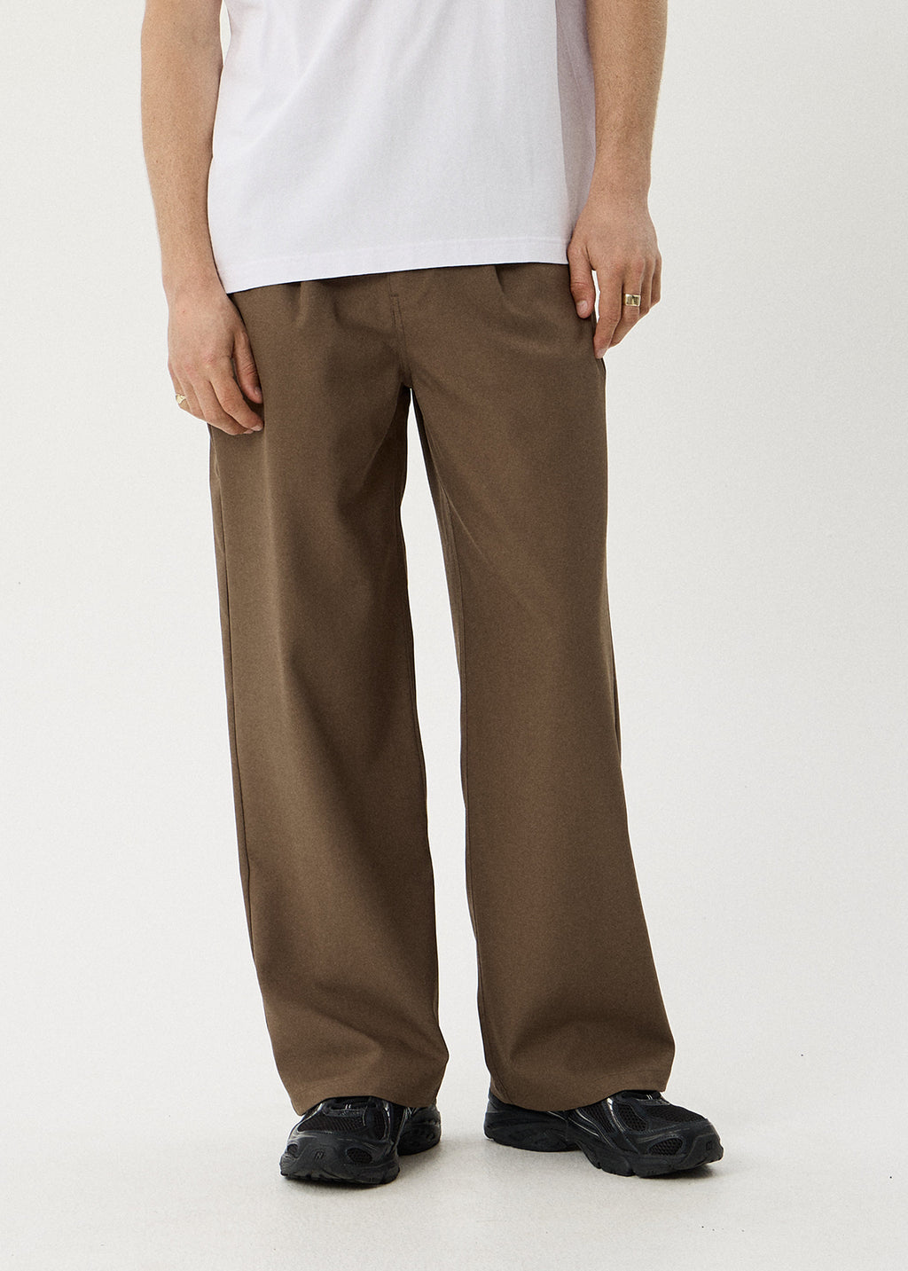 AFENDS Mens Pablo - Baggy Pant - Fossil