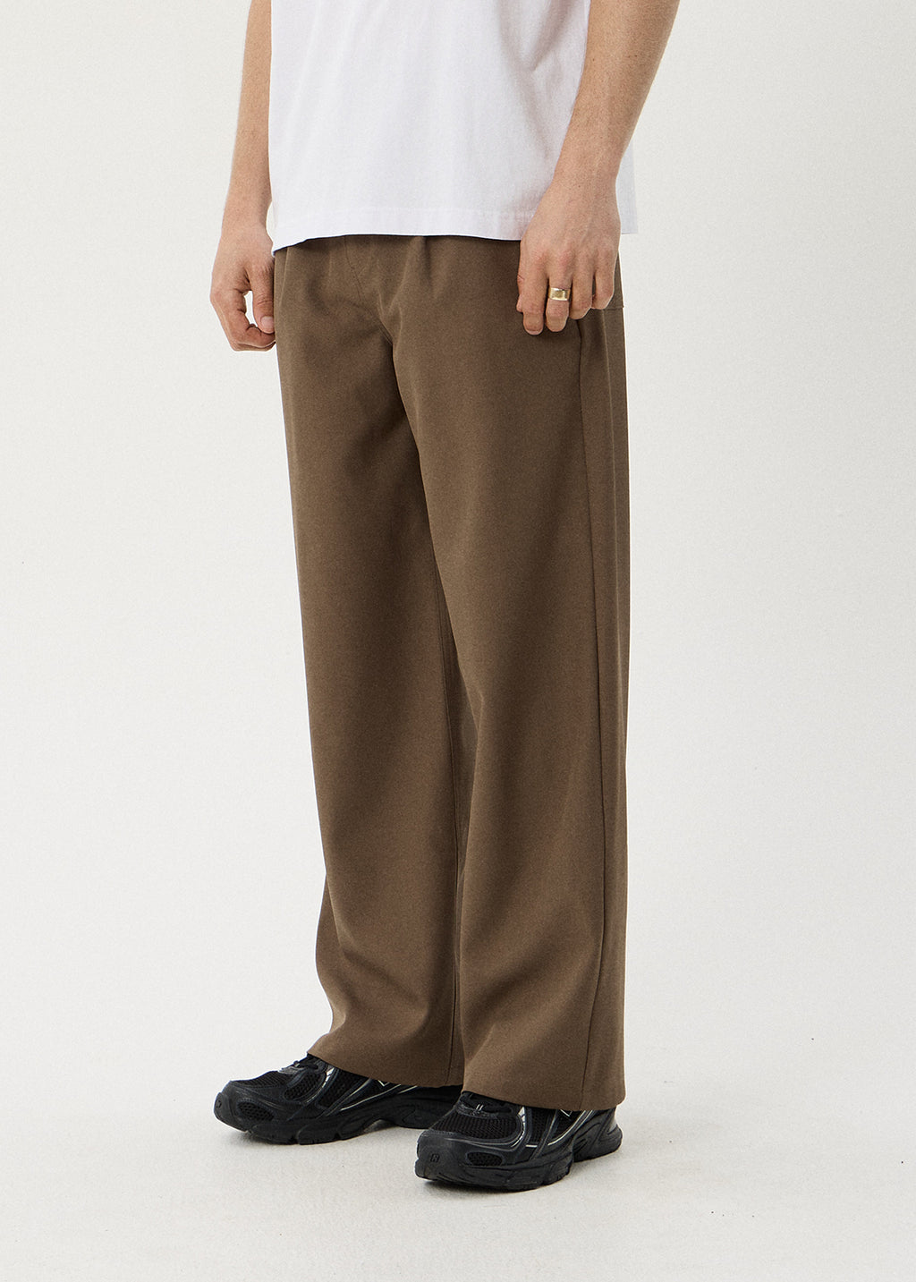 AFENDS Mens Pablo - Baggy Pant - Fossil