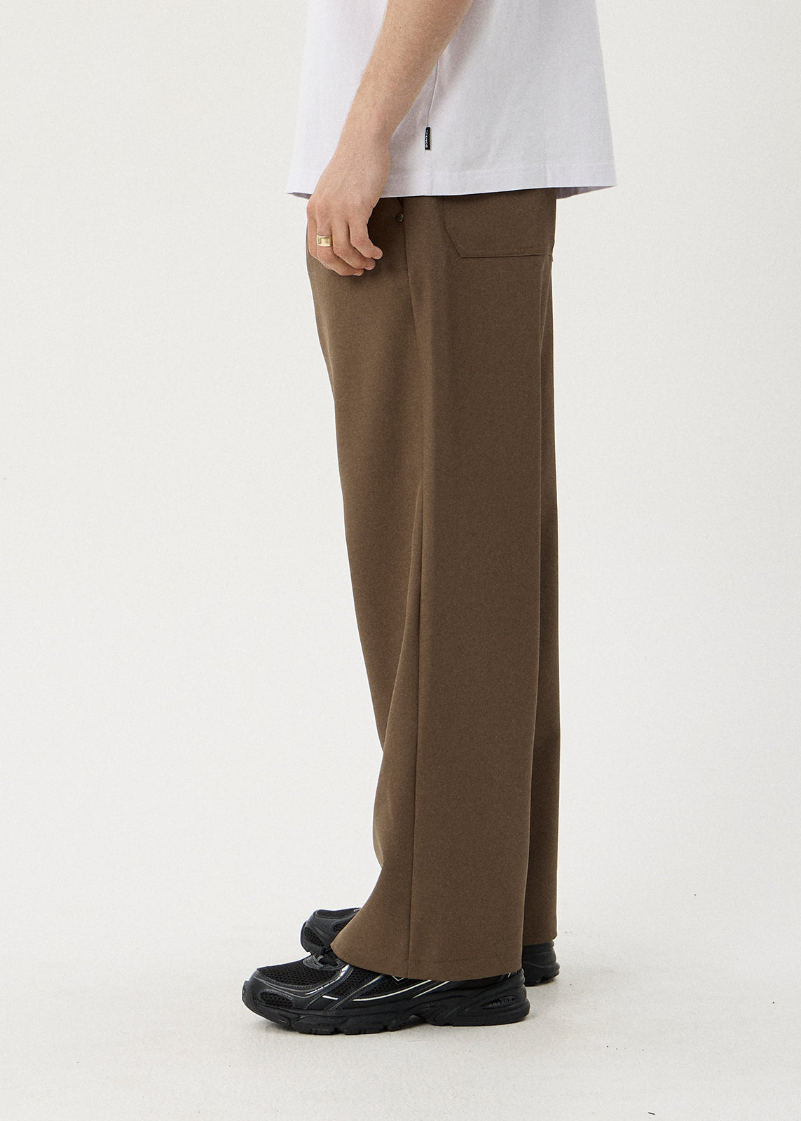AFENDS Mens Pablo - Baggy Pant - Fossil