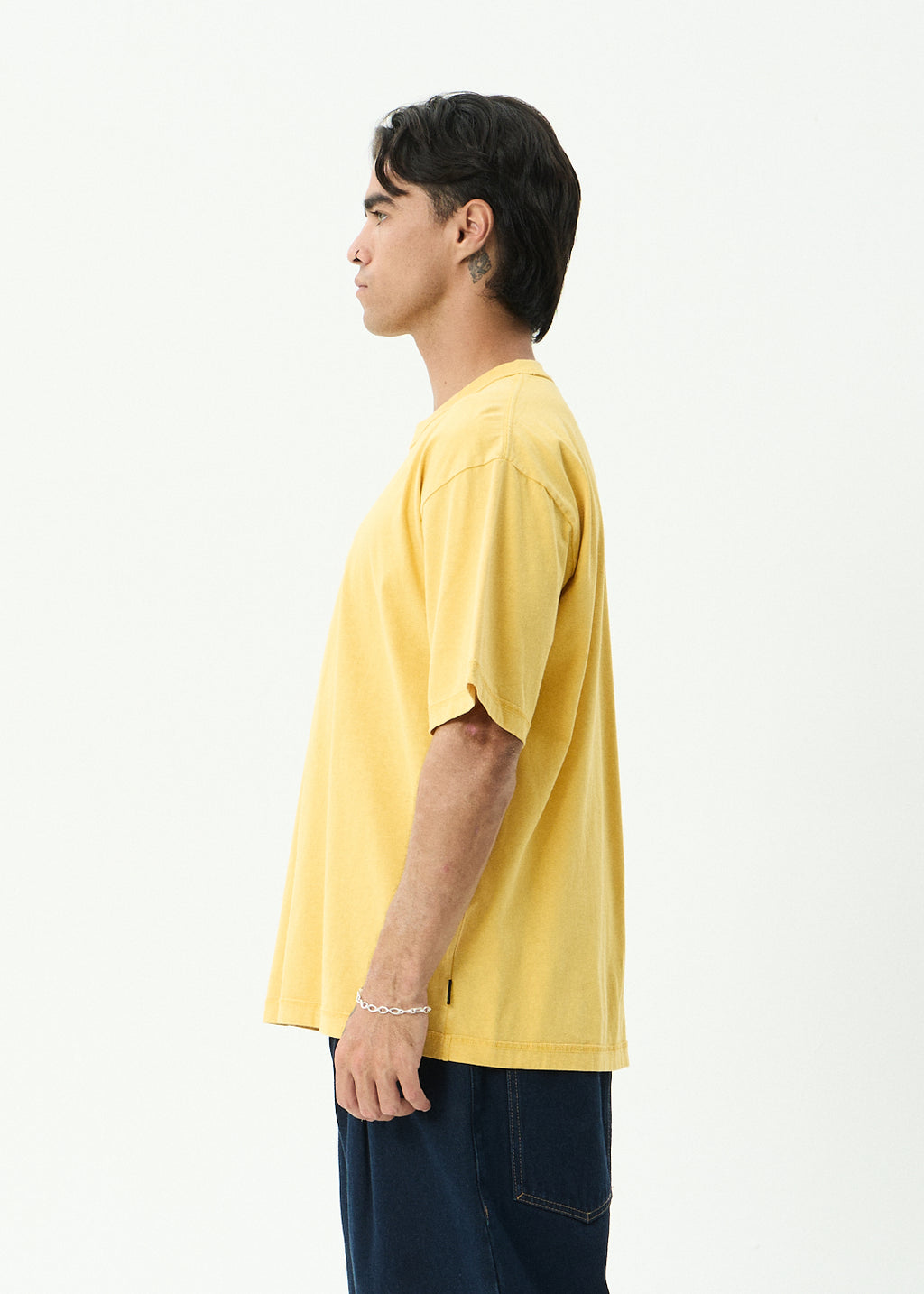 AFENDS Repetition - Boxy Tee - Vintage Mango