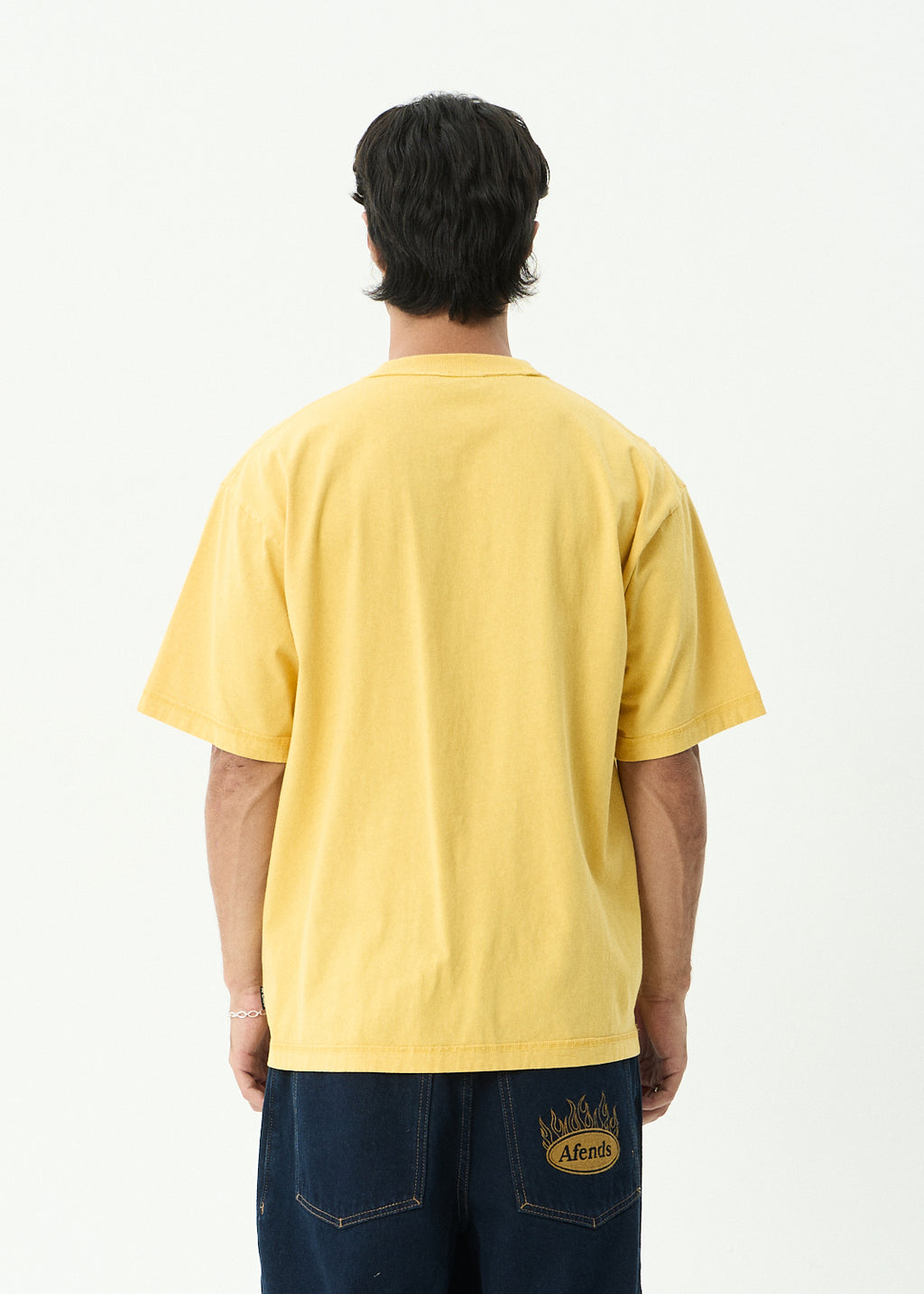 AFENDS Repetition - Boxy Tee - Vintage Mango
