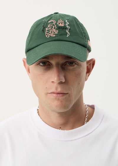 AFENDS Unisex Real Life - Six Panel Cap - Pine