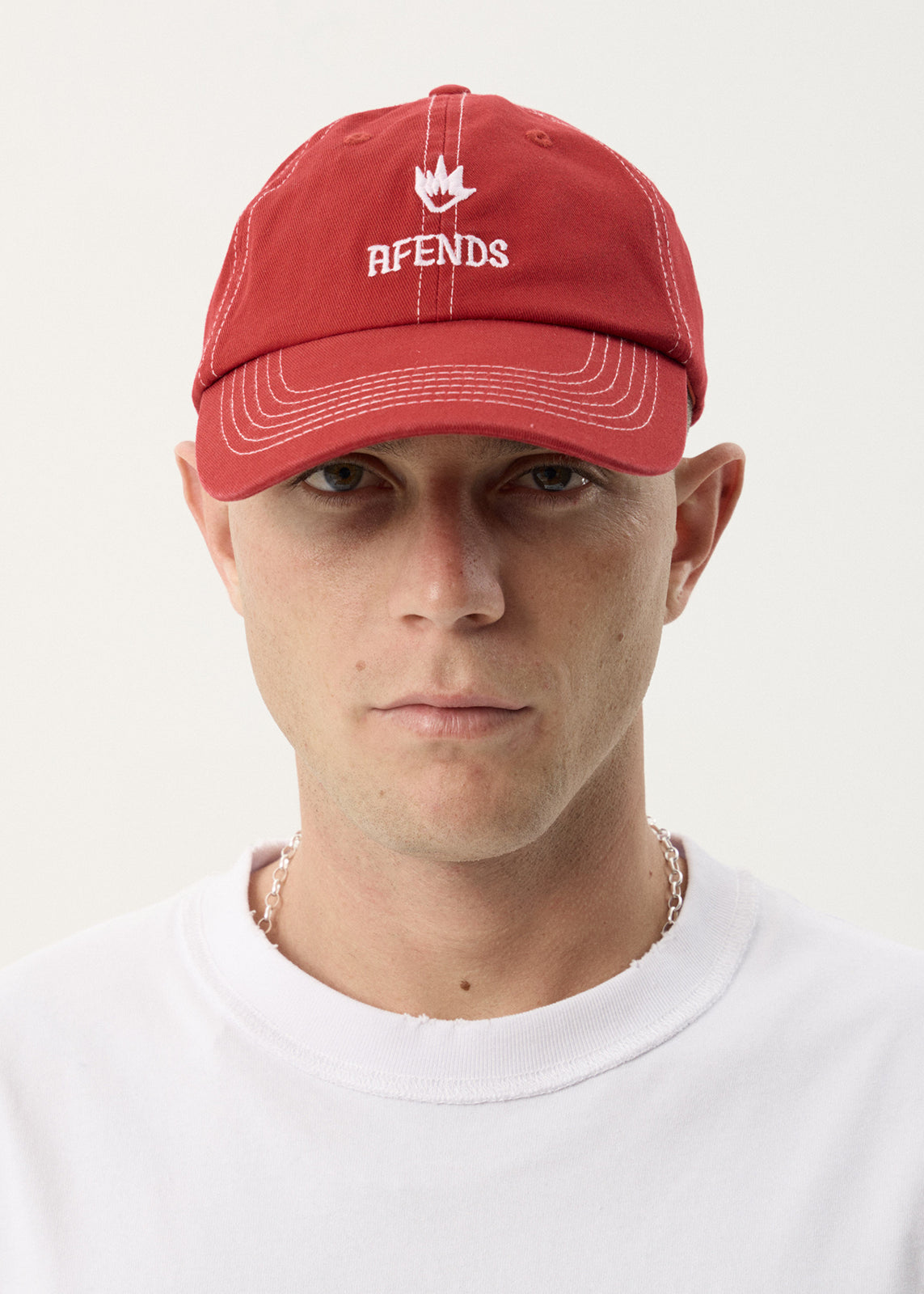 AFENDS Unisex Burnin - Six Panel Cap - Ketchup