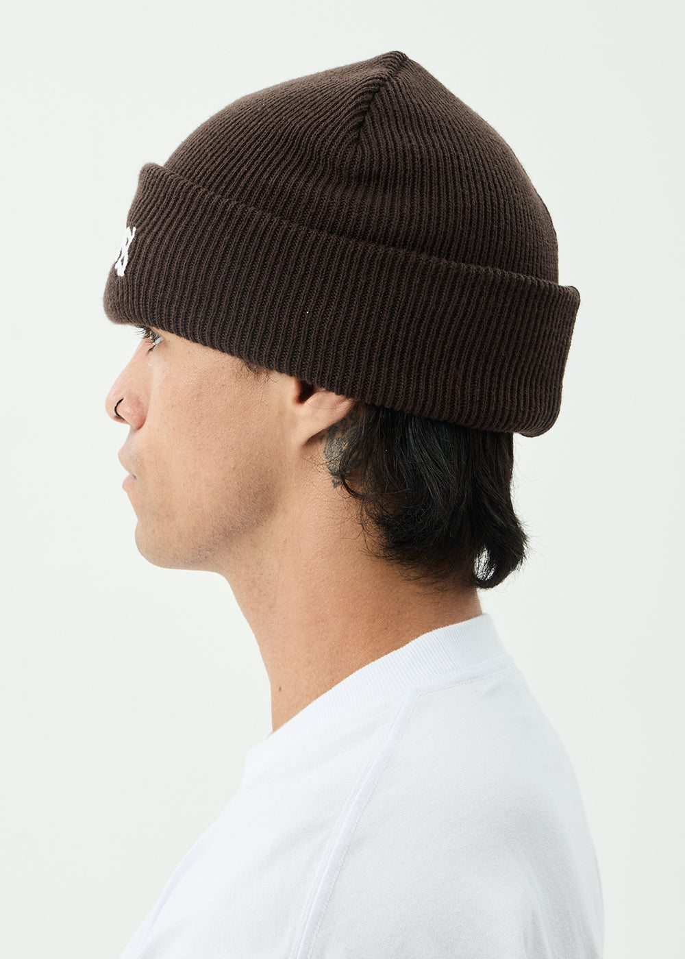 AFENDS Mens Home - Cuffed Beanie - Coffee