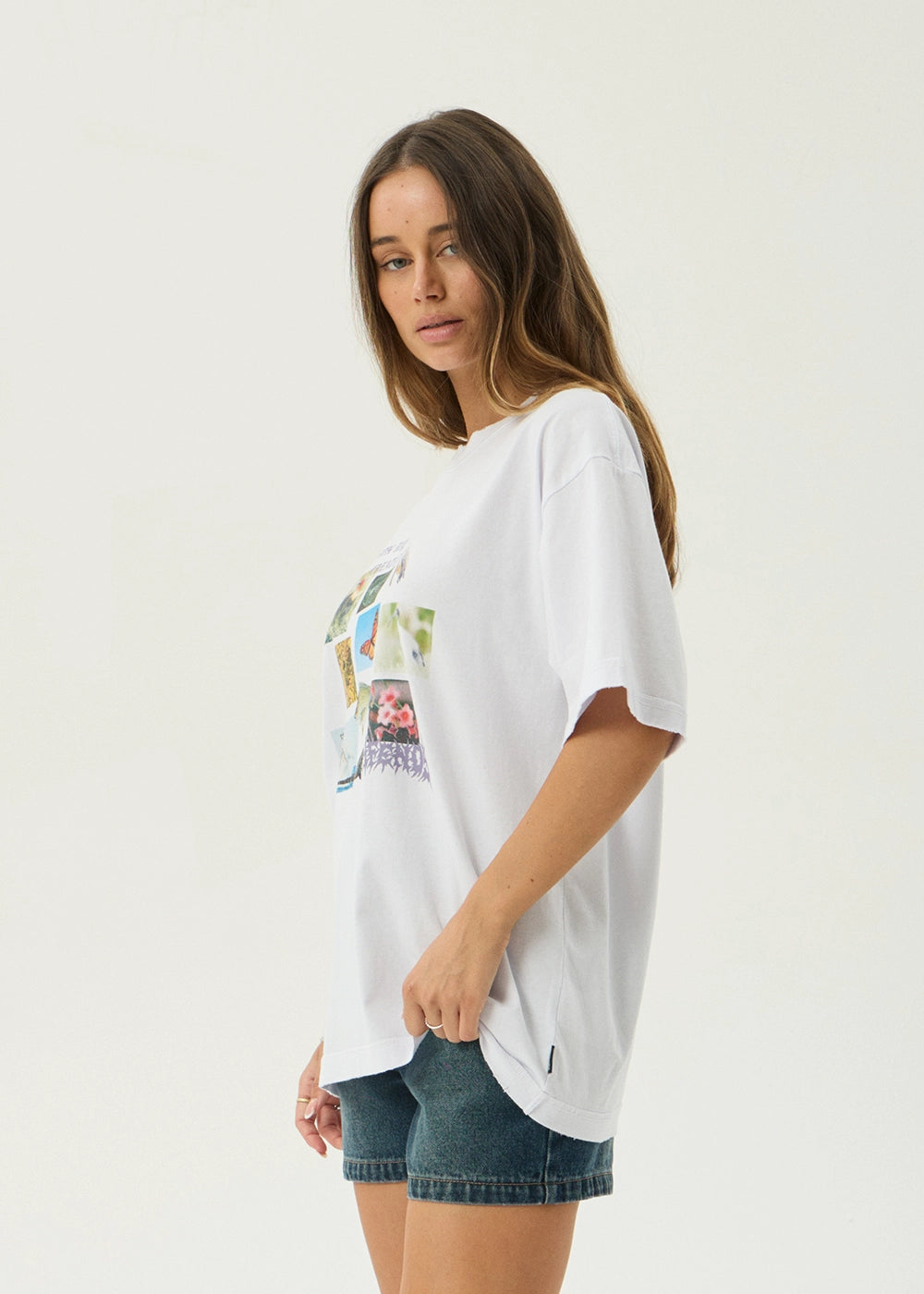 AFENDS Mens Creatures - Boxy Tee - White