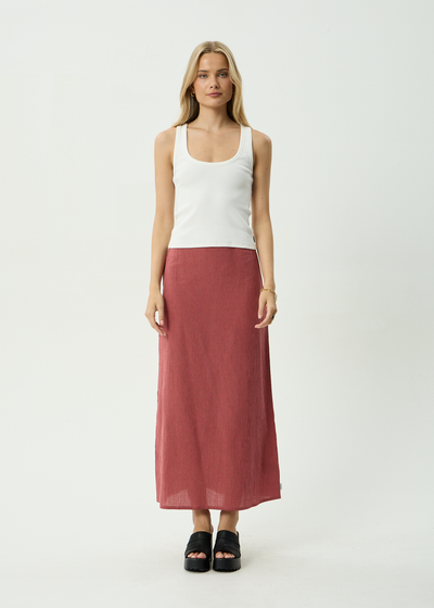 AFENDS Womens Kali - Maxi Skirt - Indy Rose Check