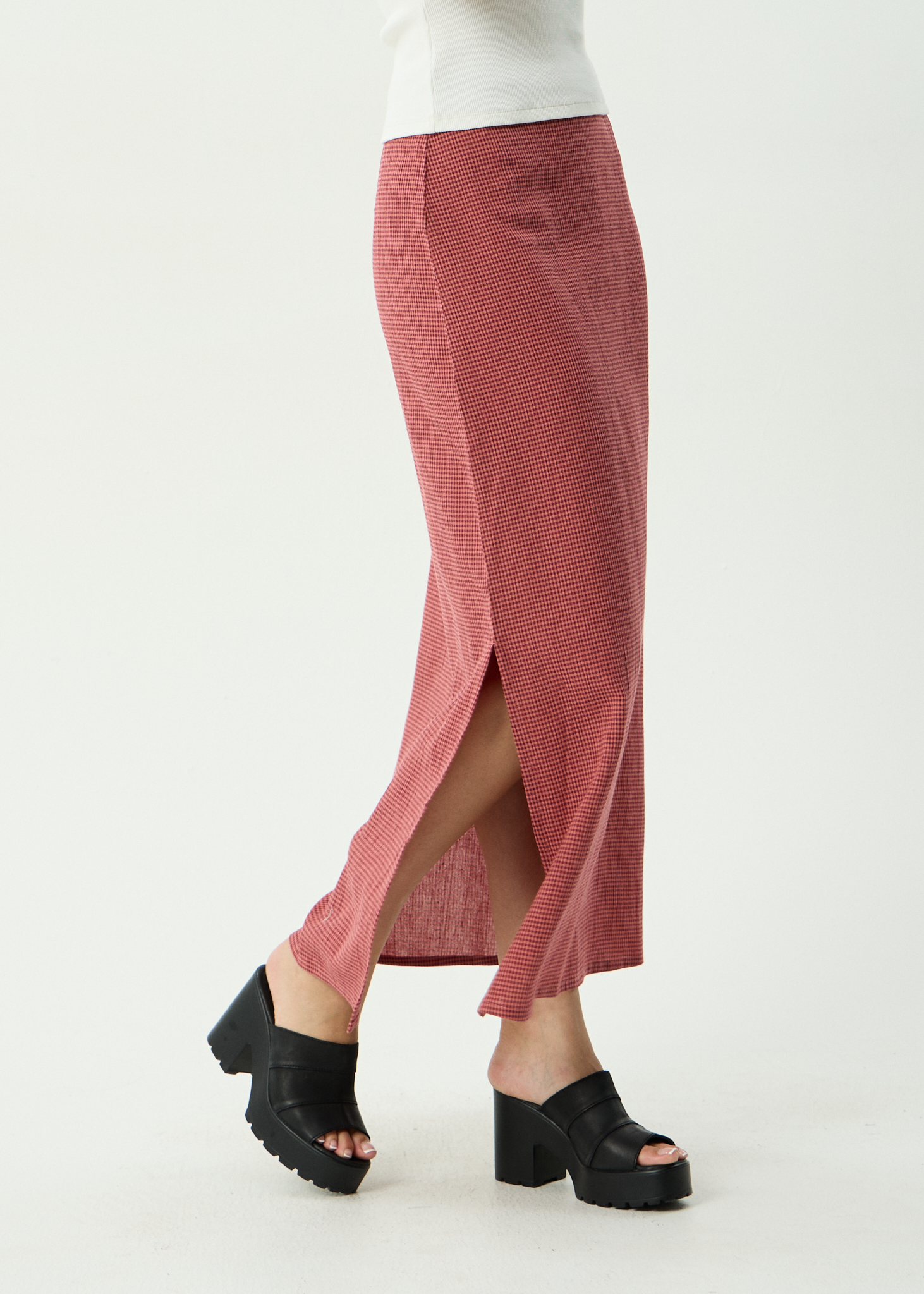 AFENDS Womens Kali - Maxi Skirt - Indy Rose Check